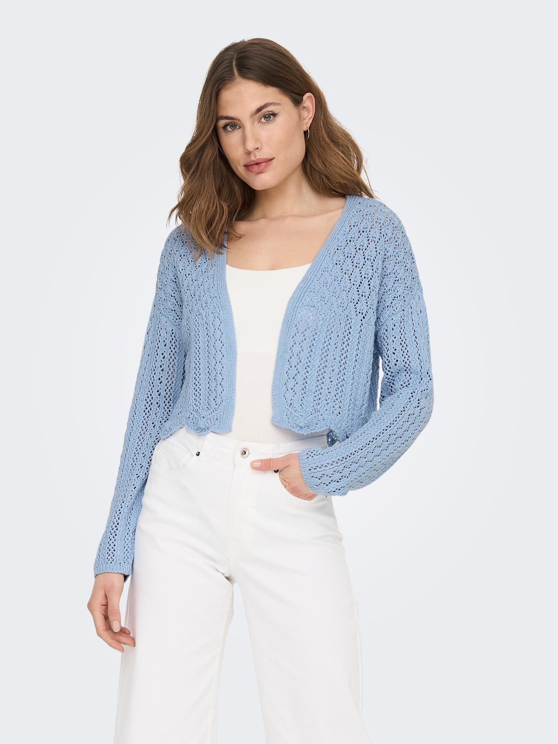 ONLY light Strickjacke blue