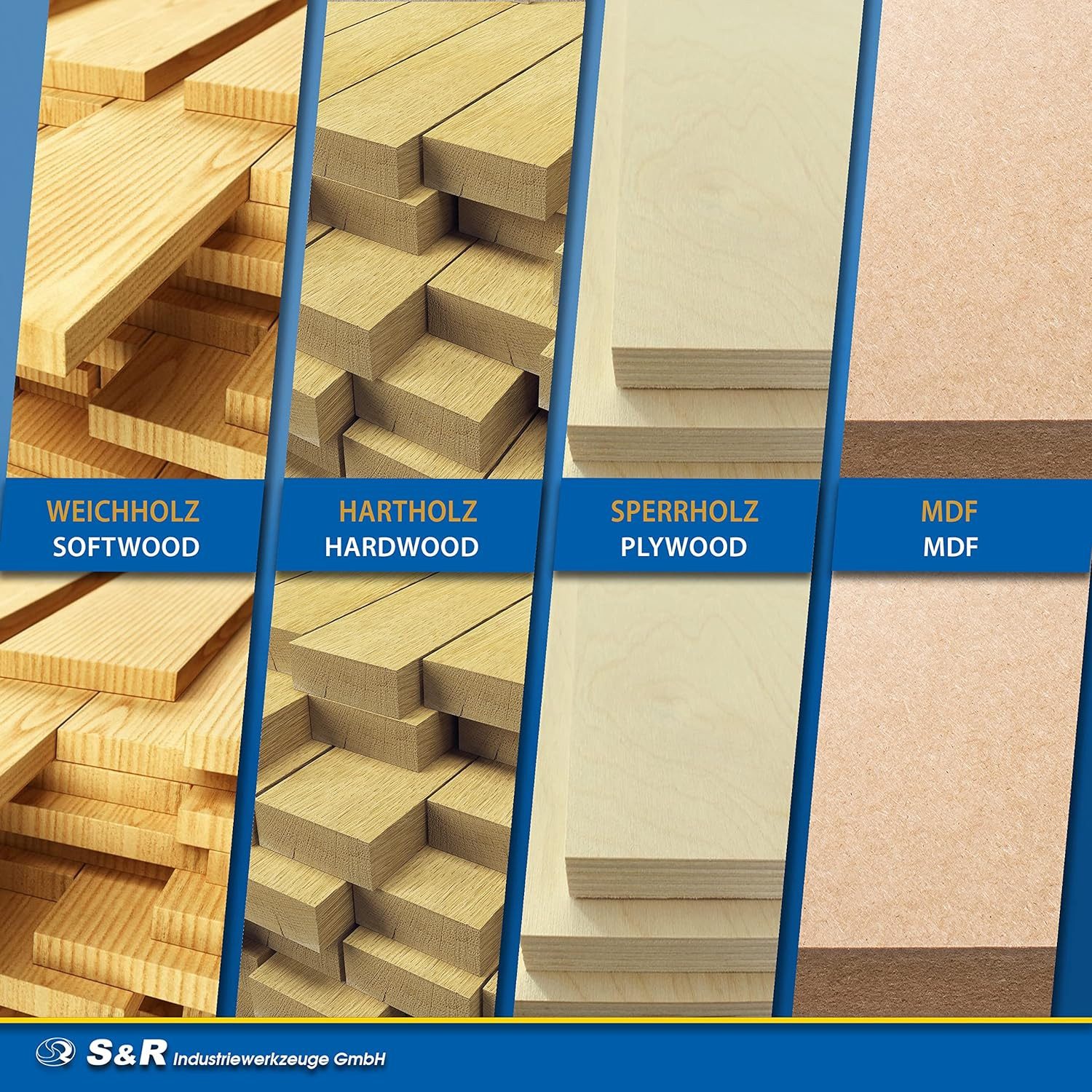 S&R Kreissägeblatt 254 x 30 x 2,4 mm, 80 T, Wood Craft Performance Line (Einzelsägeblatt, inkl Reduzierringen auf 25,4 mm), schnelles und sauberes Sägen von Hol – Bild 5 von 5