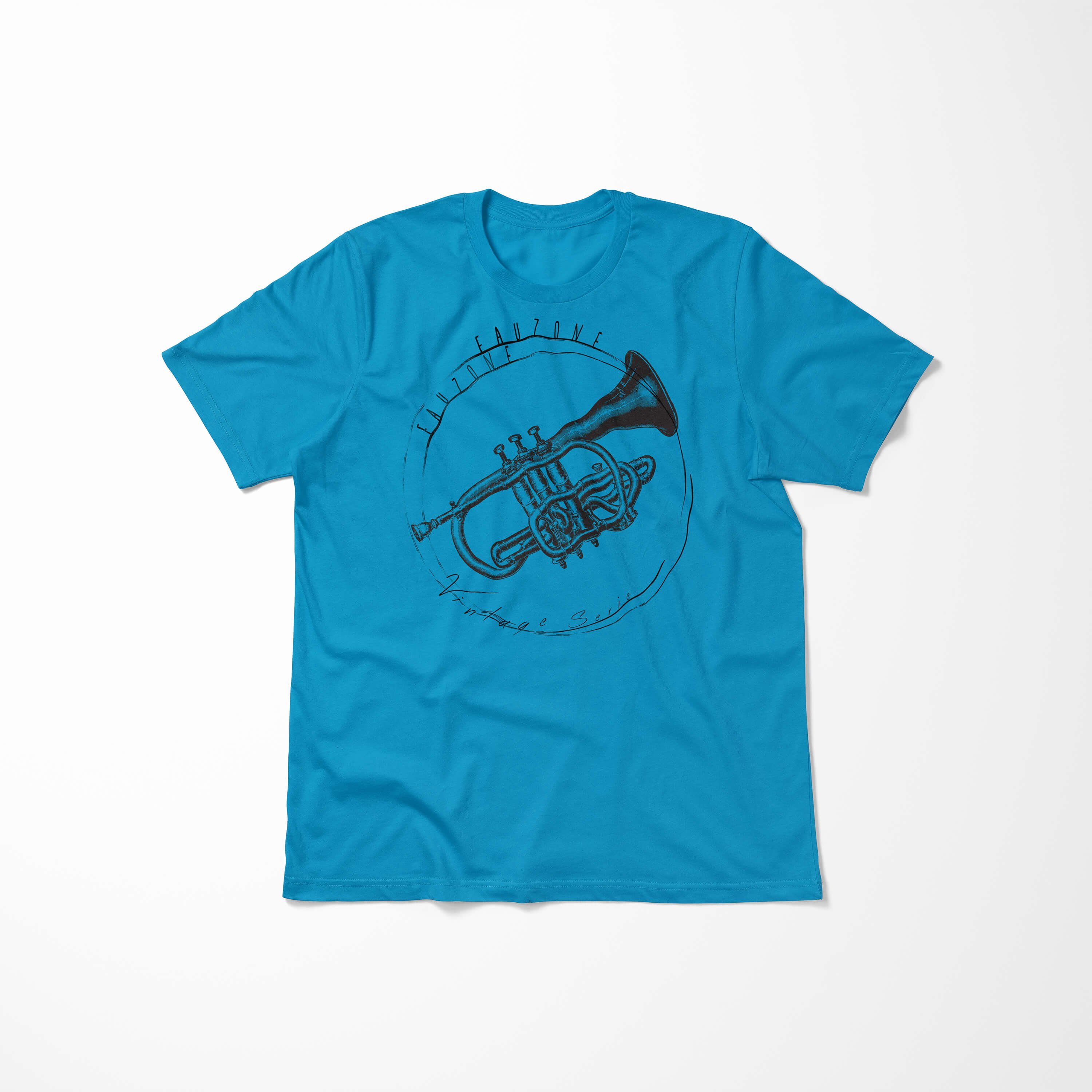 Art Sinus T-Shirt Herren Trompete Atoll Vintage T-Shirt