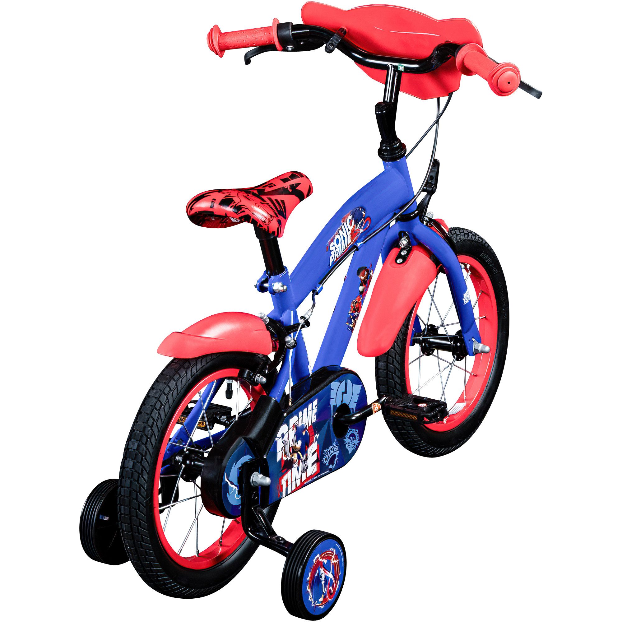 Volare Kinderfahrrad Sonic, 1 Gang, ohne Schaltung, Kinderfahrrad 14 Zoll mit Stützräder und V-Brakes Fahrrad 3,5 Jahre