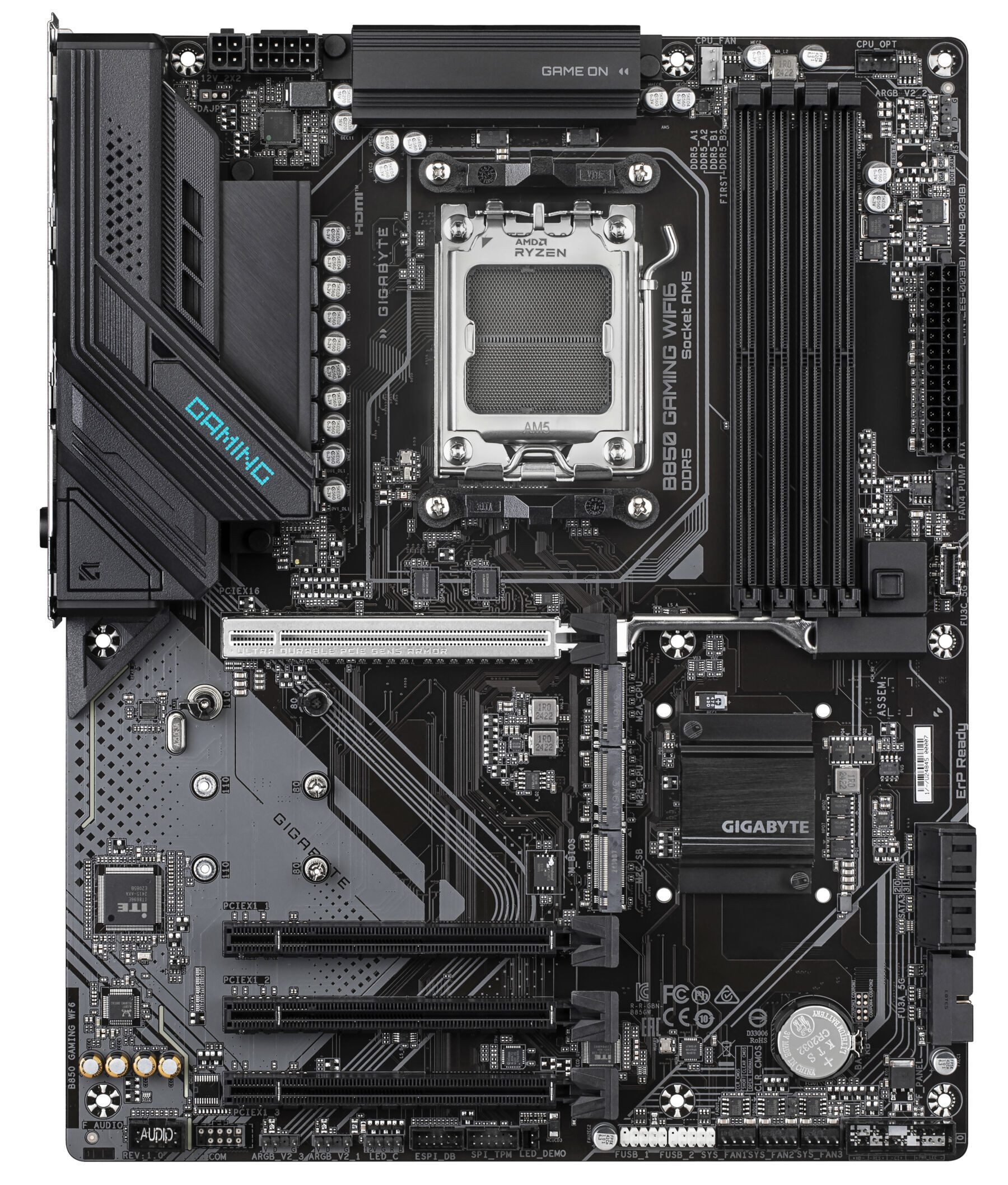 Gigabyte B850 GAMING WIFI6 Motherboard - AMD Ryzen 9000 Serie CPUs, 6+2+2 Phase Mainboard