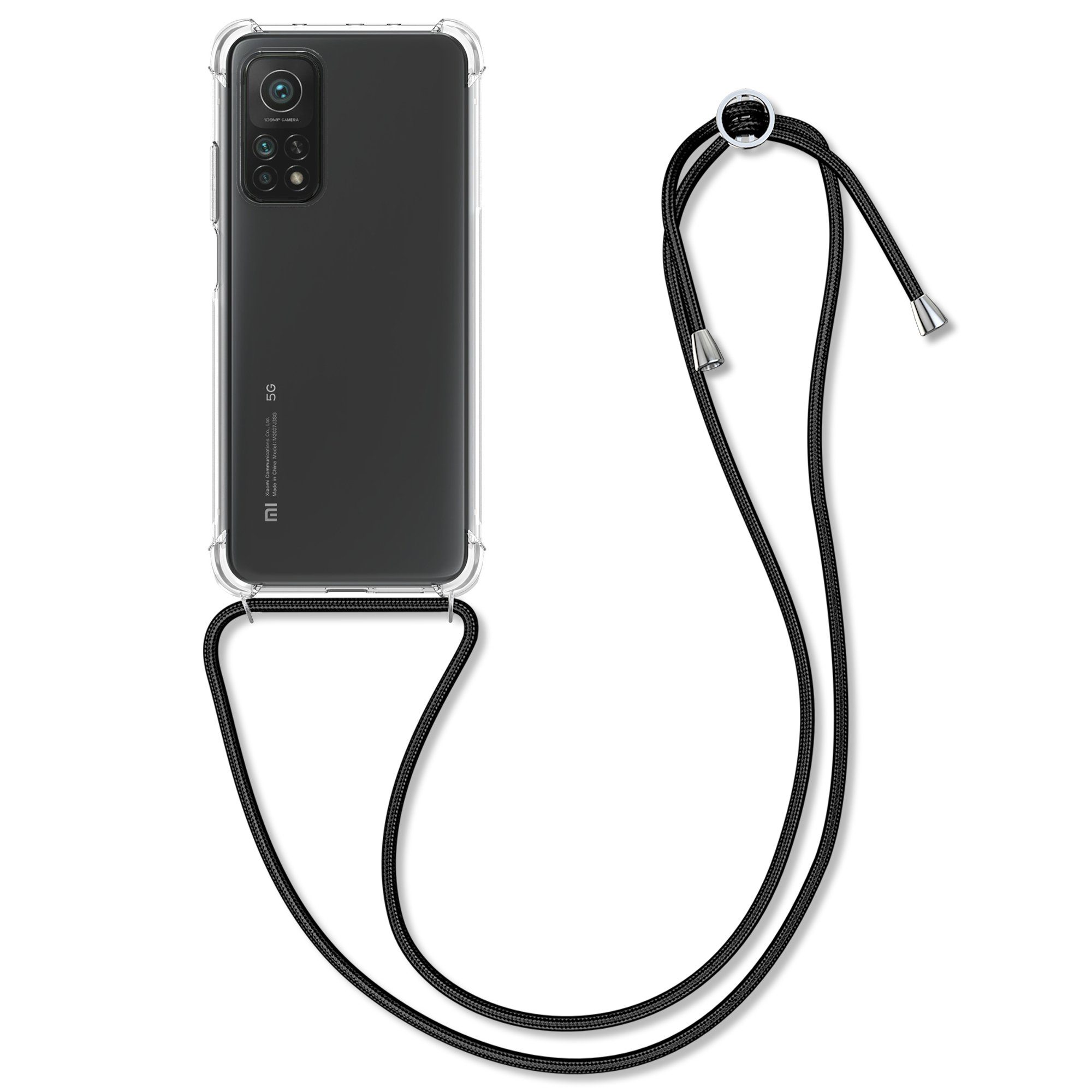 kwmobile Etui Necklace Case für Xiaomi Mi 10T / Mi 10T Pro, Hülle Silikon mit Handykette - Band Handyhülle