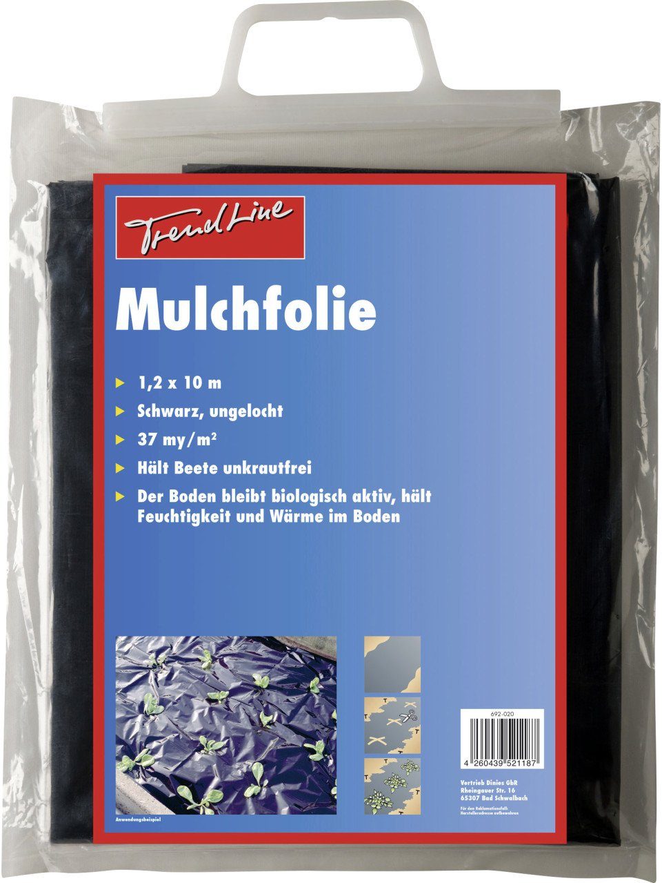 Trend Line Unkrautvlies TrendLine Mulchfolie 1,2 x 10 m