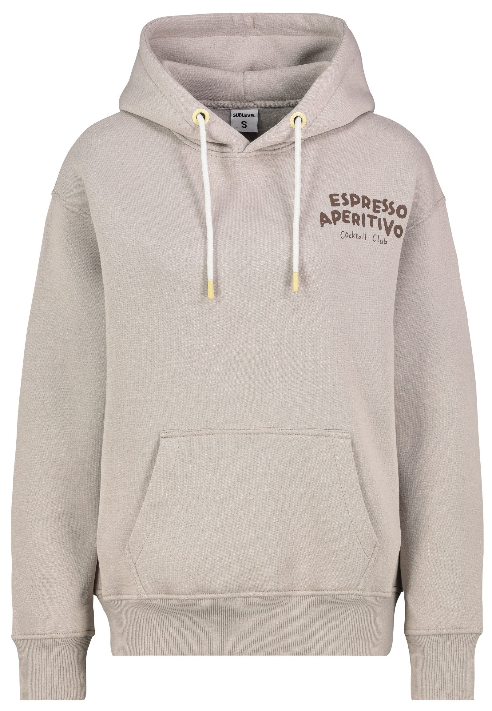 SUBLEVEL Hoodie mit Margarita O'Clock Aufdruck, günstig online kaufen