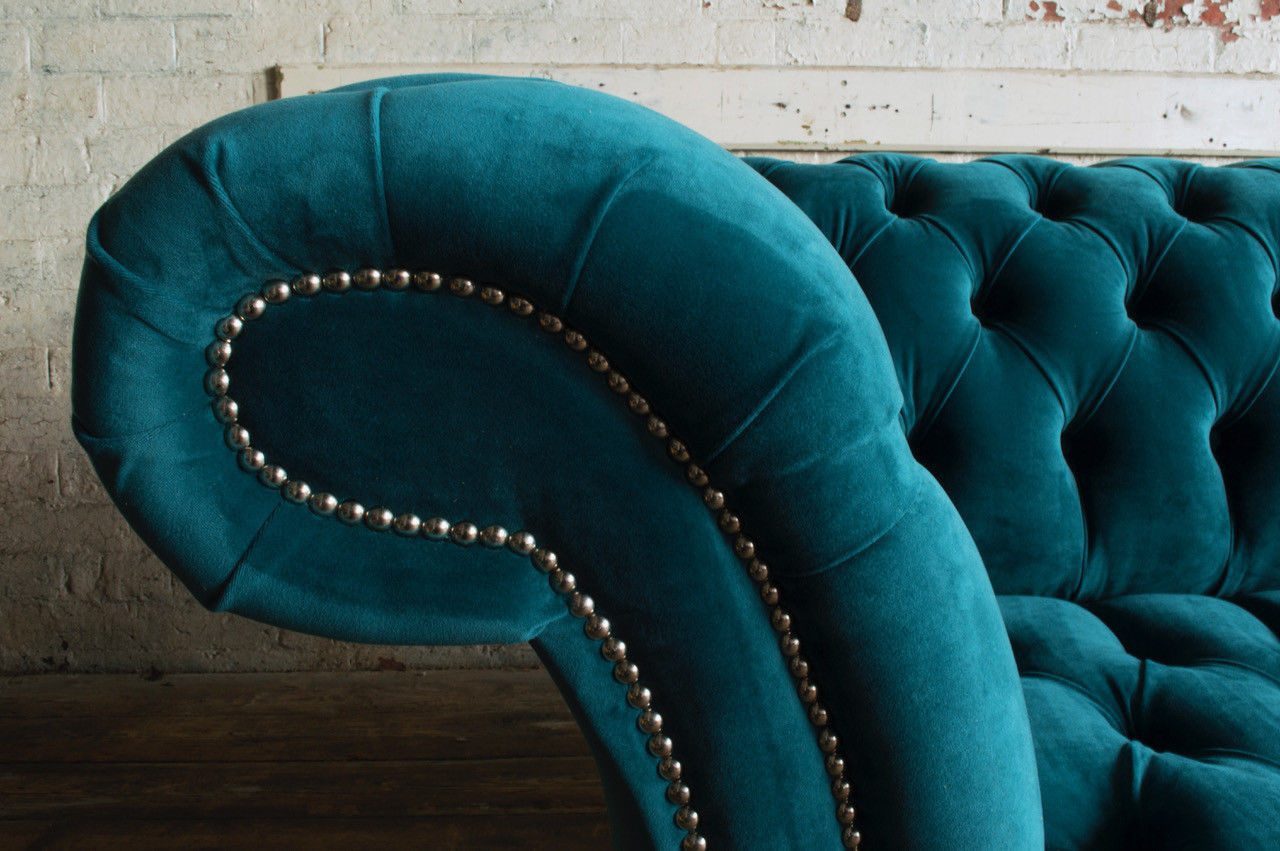 Xlmoebel Chesterfield-Sofa Luxus-Sofa im eleganten Chesterfield-Design aus edlem Leder, Hergestellt in Europa