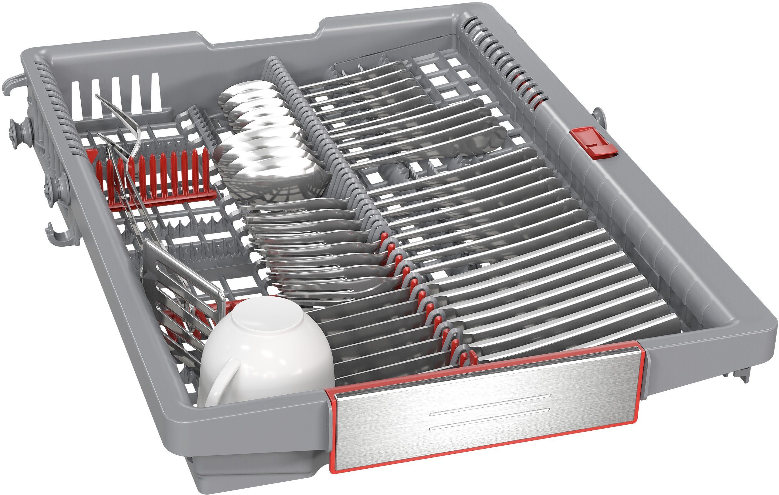 BOSCH vollintegrierbarer Geschirrspüler Serie 6 SPV6ZMX17E, 10 Maßgedecke, Automatische Startzeit für Effizienz, flexible Körbe & Schubladen