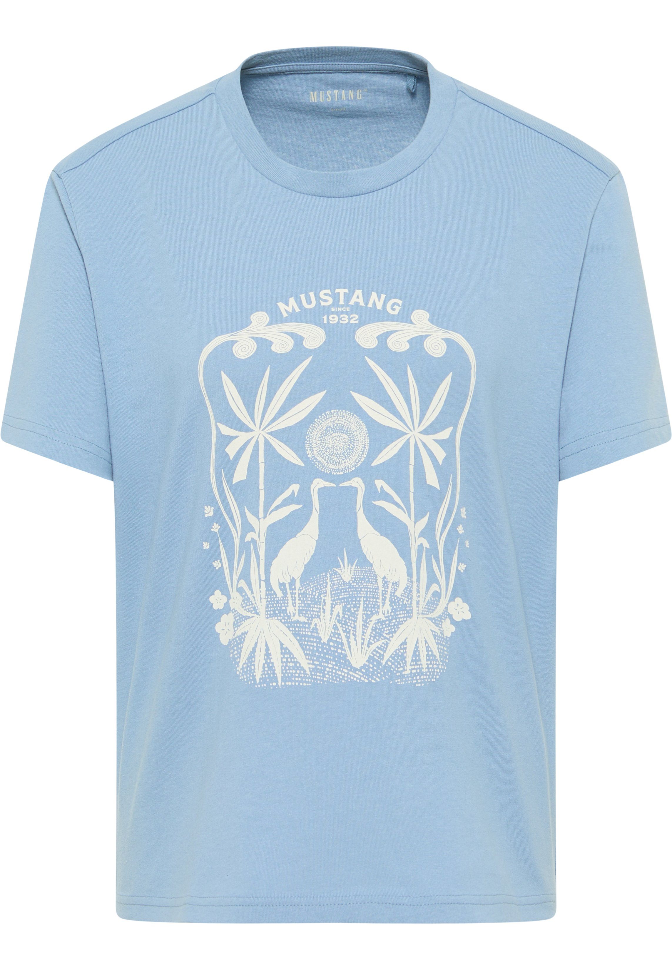 MUSTANG T-Shirt mittelblau Print Style Alina C