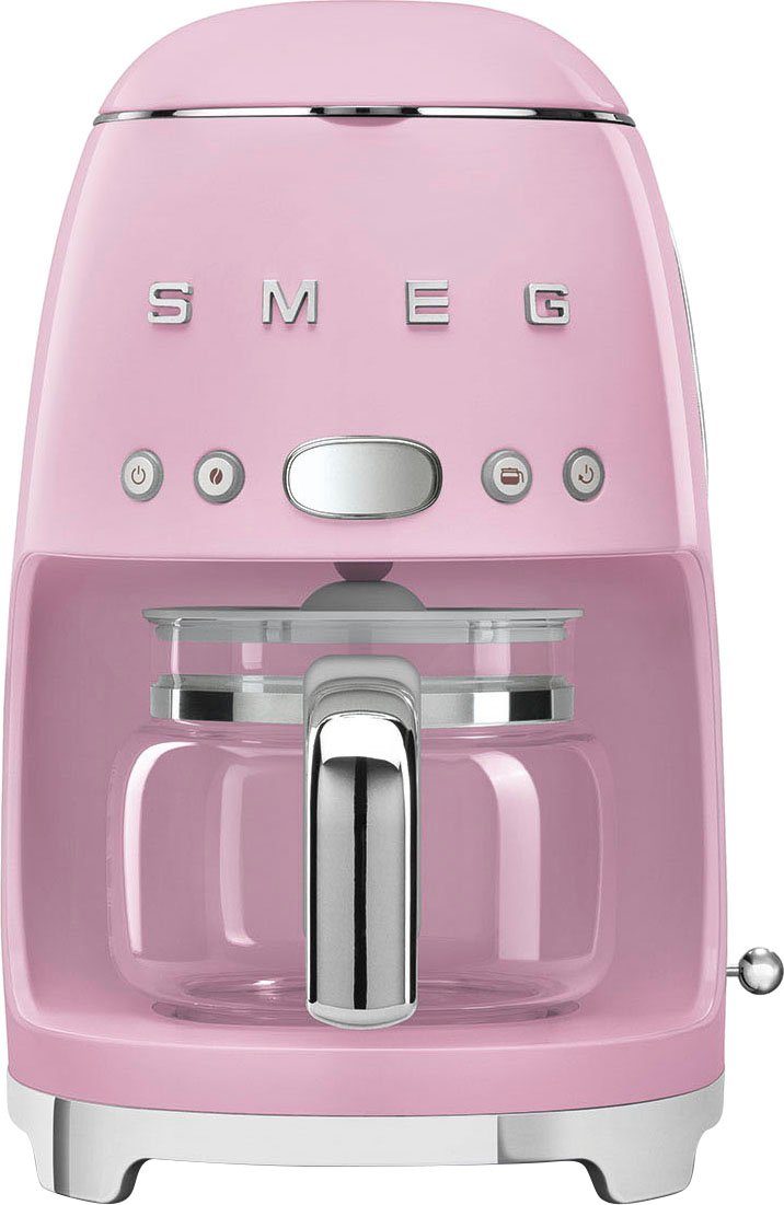 Smeg Filterkaffeemaschine DCF02PKEU, 1,25l Kaffeekanne, Papierfilter, Permanentfilter 1x4