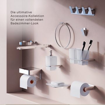 AM.PM Toilettenpapierhalter Klopapierhalter Inspire 2.0, mit Ablagefach,rost und korrosionsbeständig für langlebige Haltbarkeit