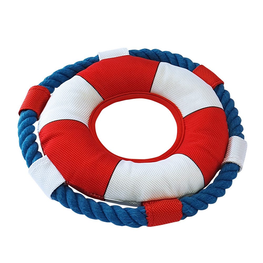 Nobby Hundepfeife Nobby Rettungsring mit Seil Floating Ø 20 cm
