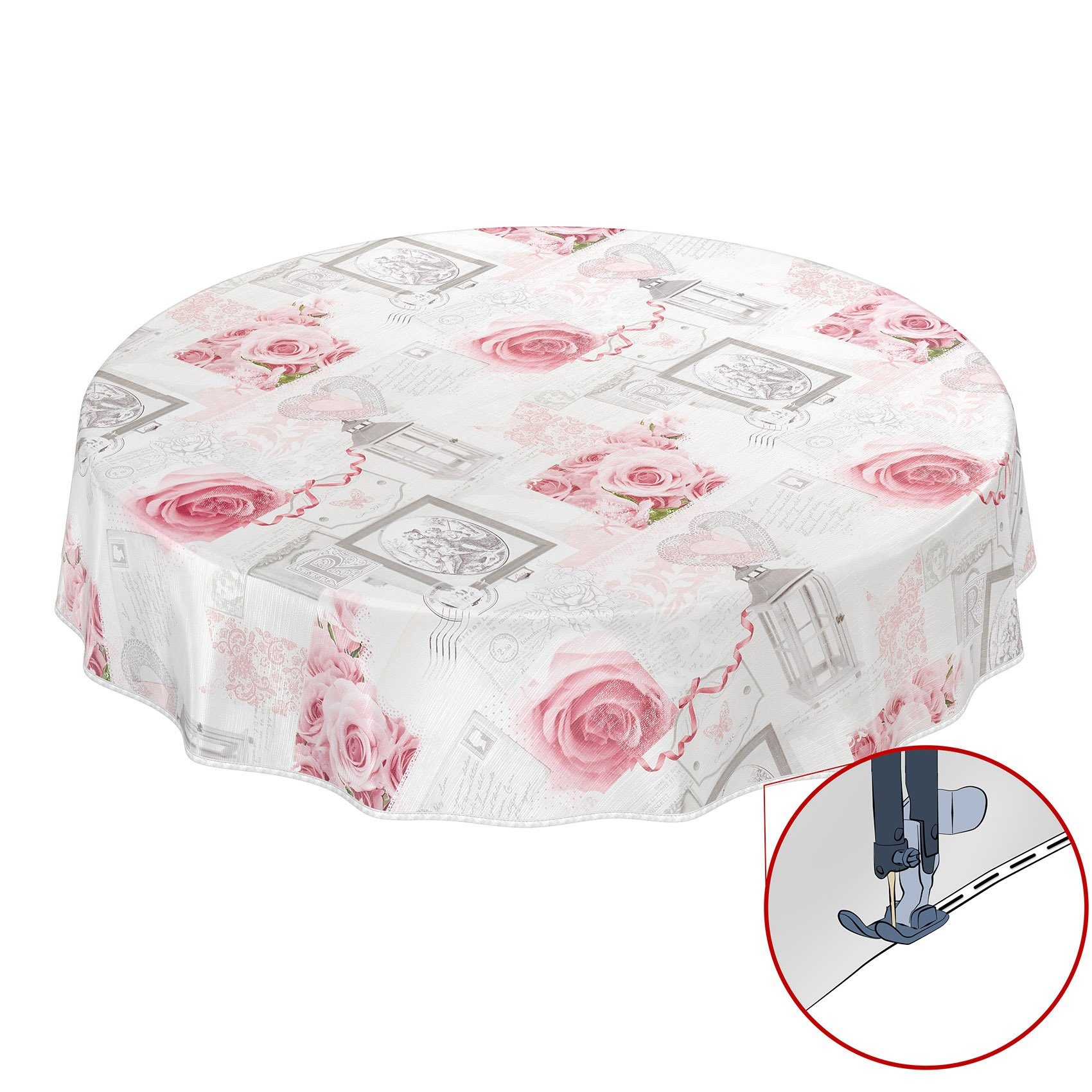 ANRO Tischdecke Wachstuchtischdecke Gartentischdecke Wachstischdecke (Einze günstig online kaufen