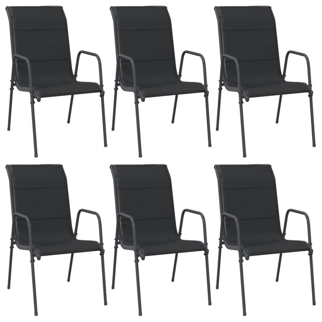 furnicato Gartenstuhl Gartenstühle 6 Stk. Stahl günstig online kaufen