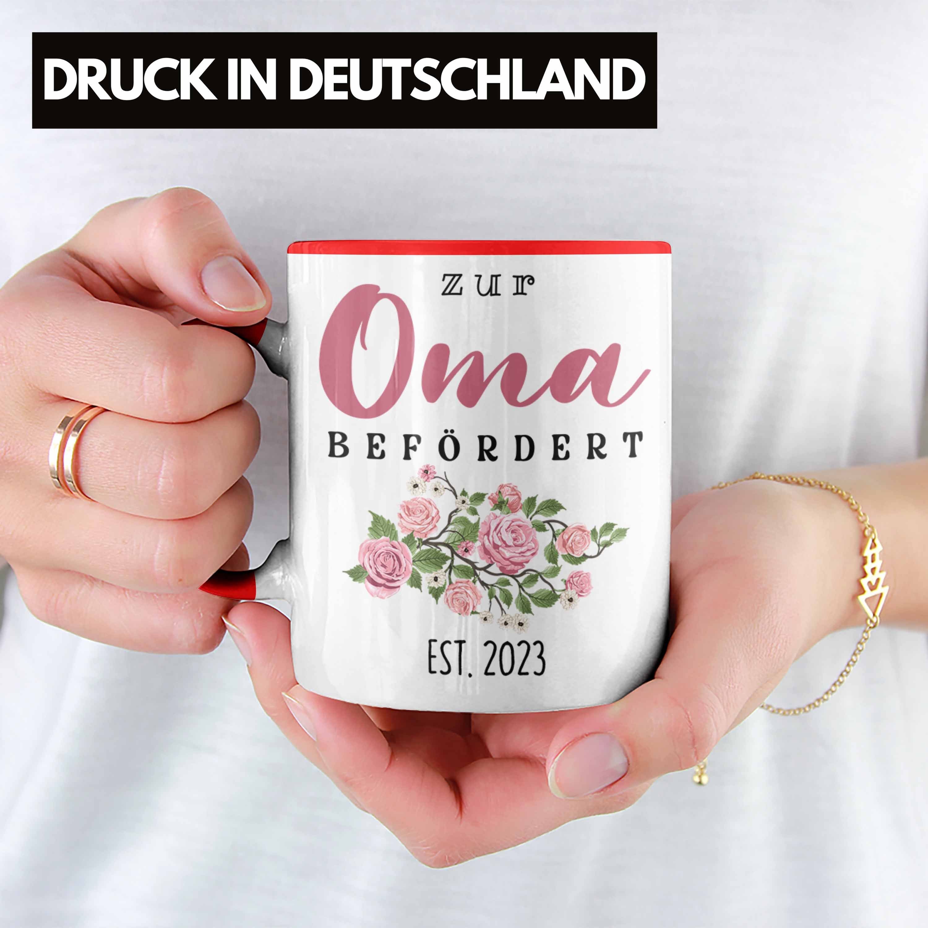 2023 Trendation Tasse Du Schwangerschaft Geschenk - Trendation Rot Oma Tasse Wirst