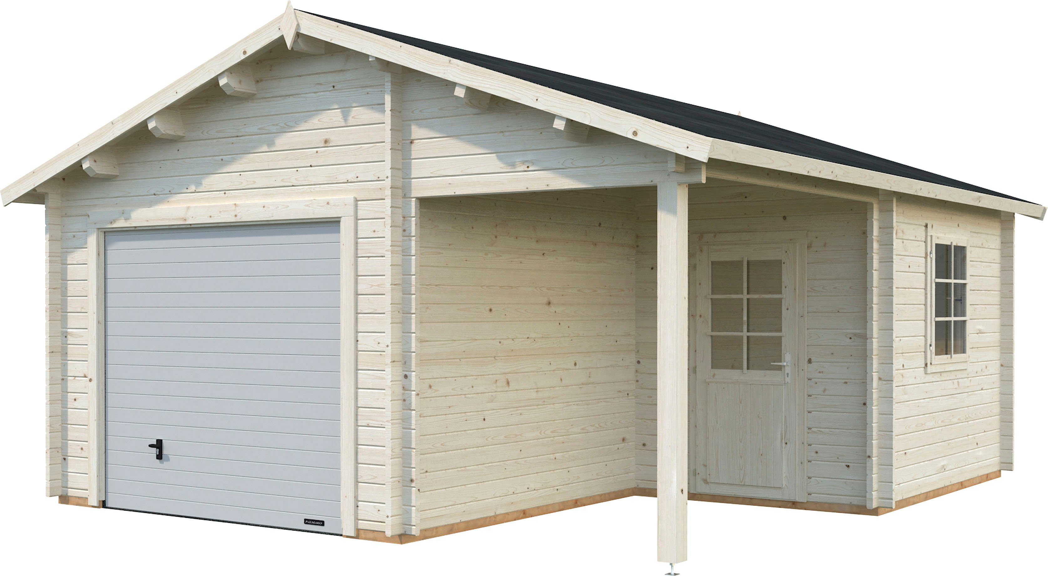 Anbau und mit cm, BxTxH: Roger, Palmako Garage 564x601x321 Sektionaltor, transparent