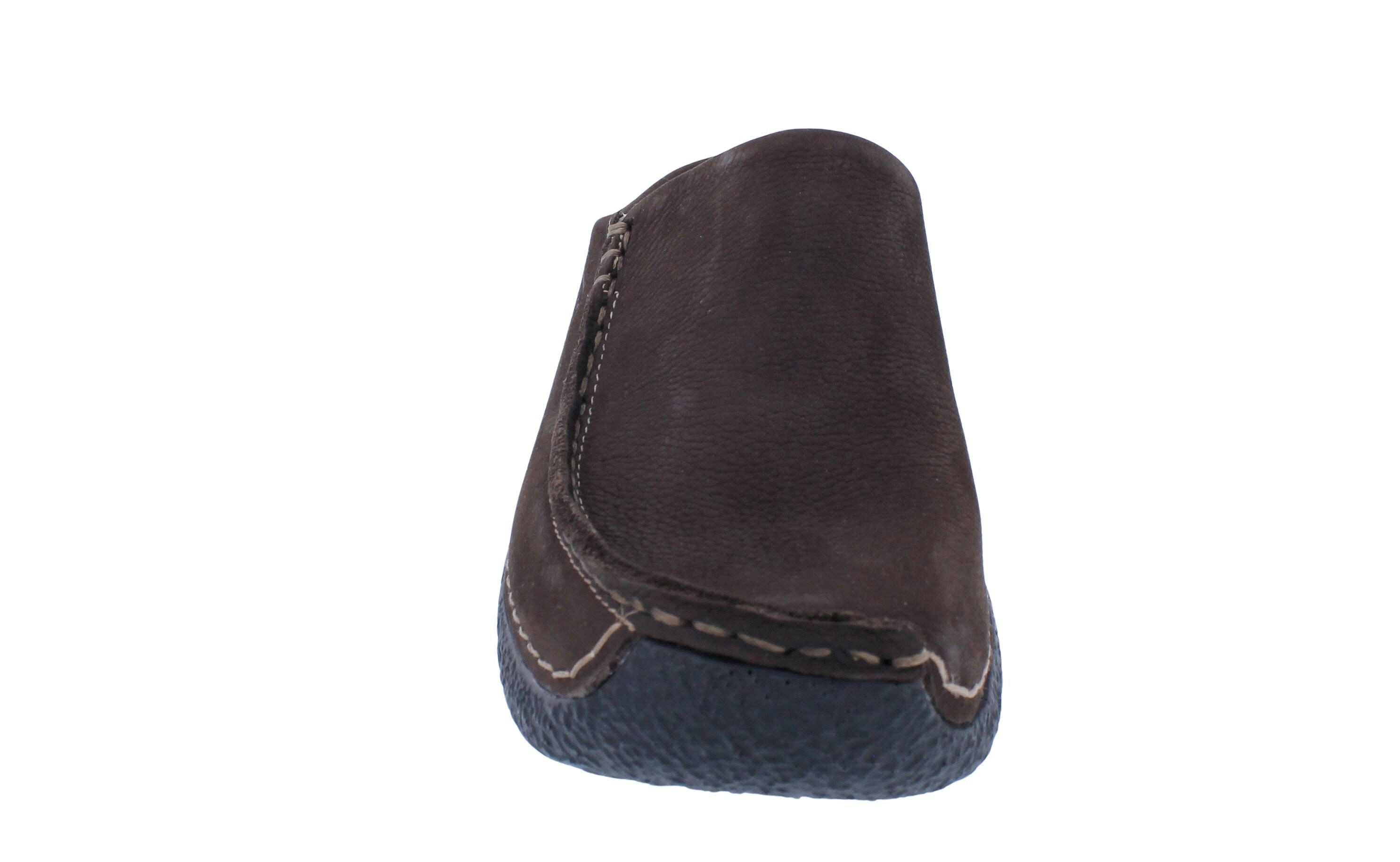 WOLKY Wolky Clog Seamy Slide 0625011-300, Nubukleder, Braun, Fußbett zum Wec Clog