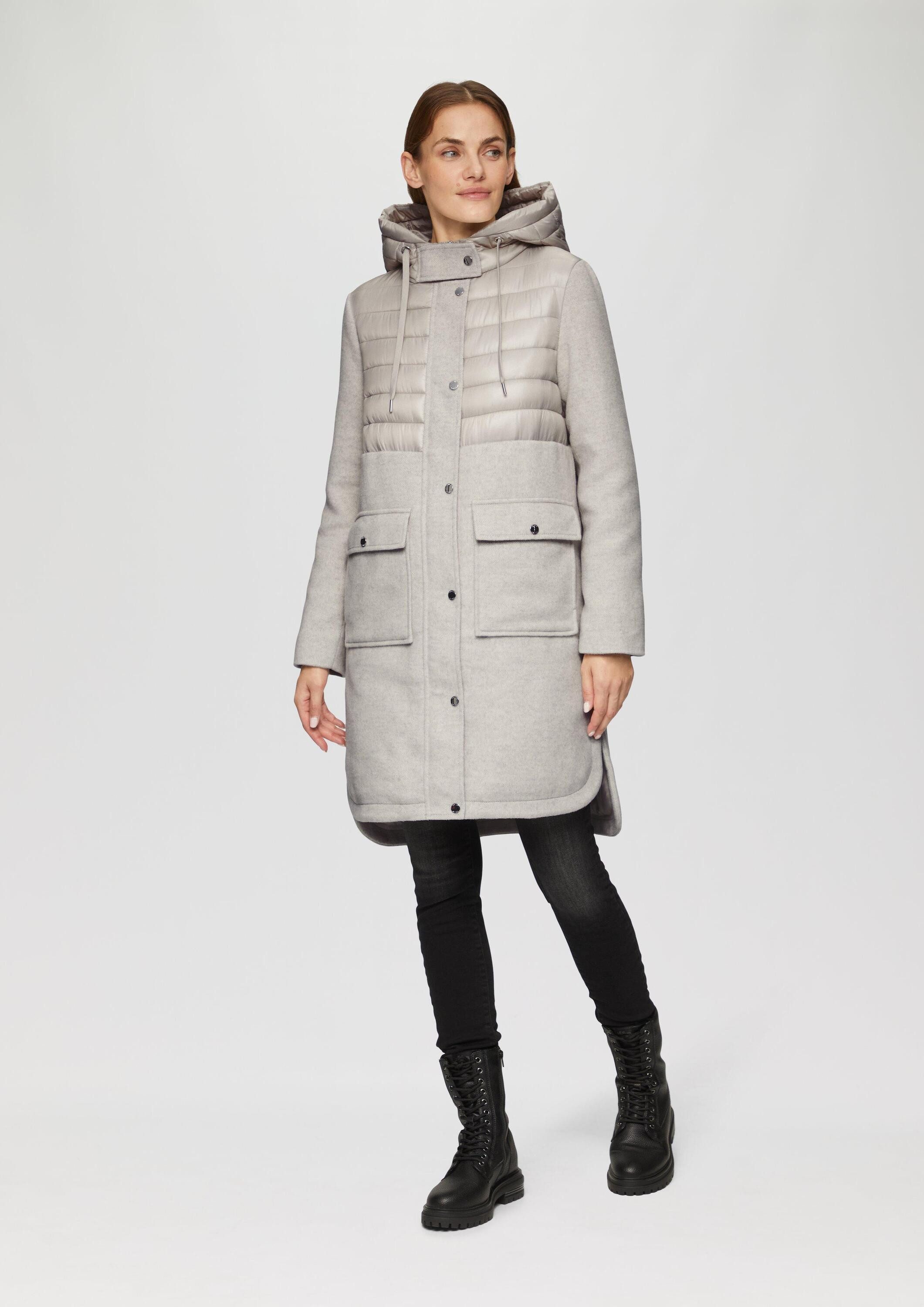 s.Oliver Wintermantel Outdoor-Mantel Parka im Fabricmix günstig online kaufen