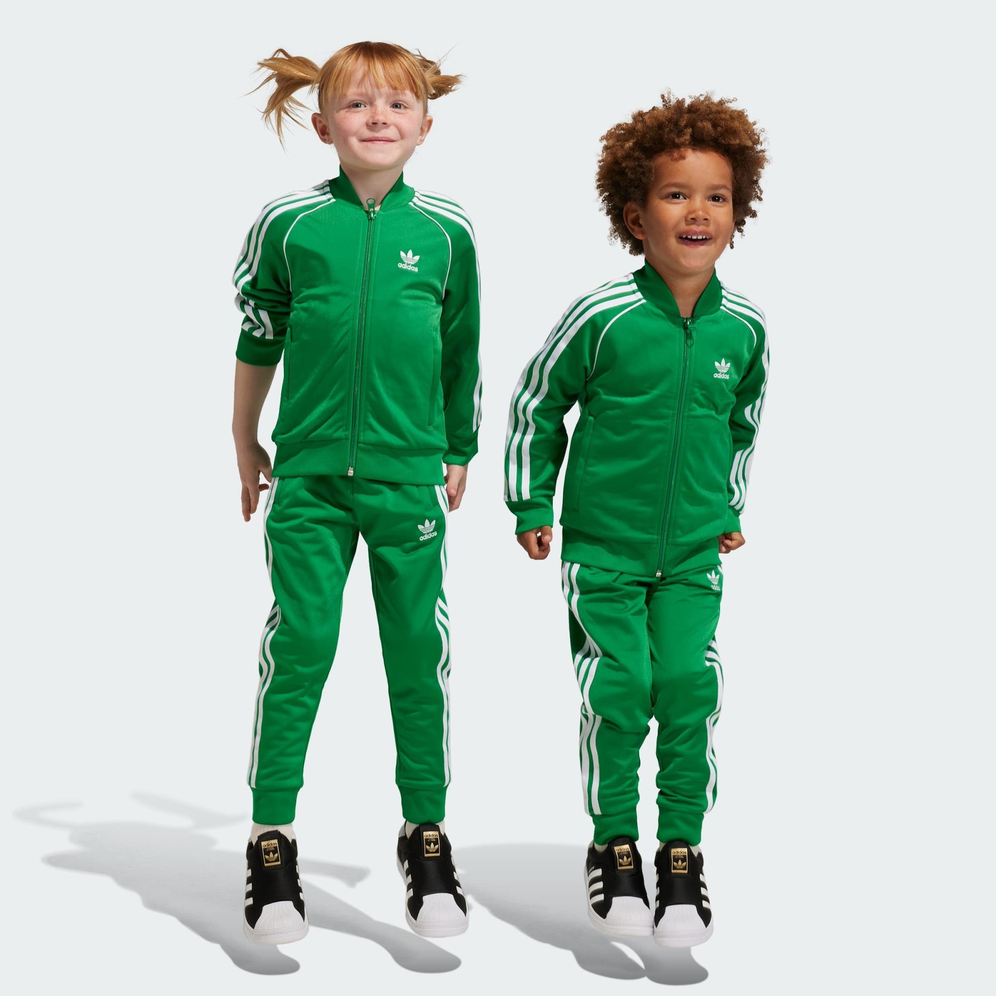 Green Sportanzug adidas Originals TRAININGSANZUG SST ADICOLOR