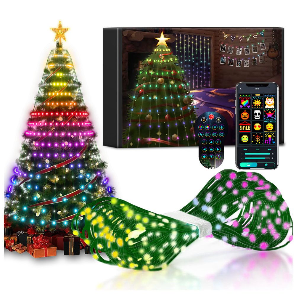 LED-Lichterkette LED-Lichterkette Lichterkette mit Fernbedienung Timer