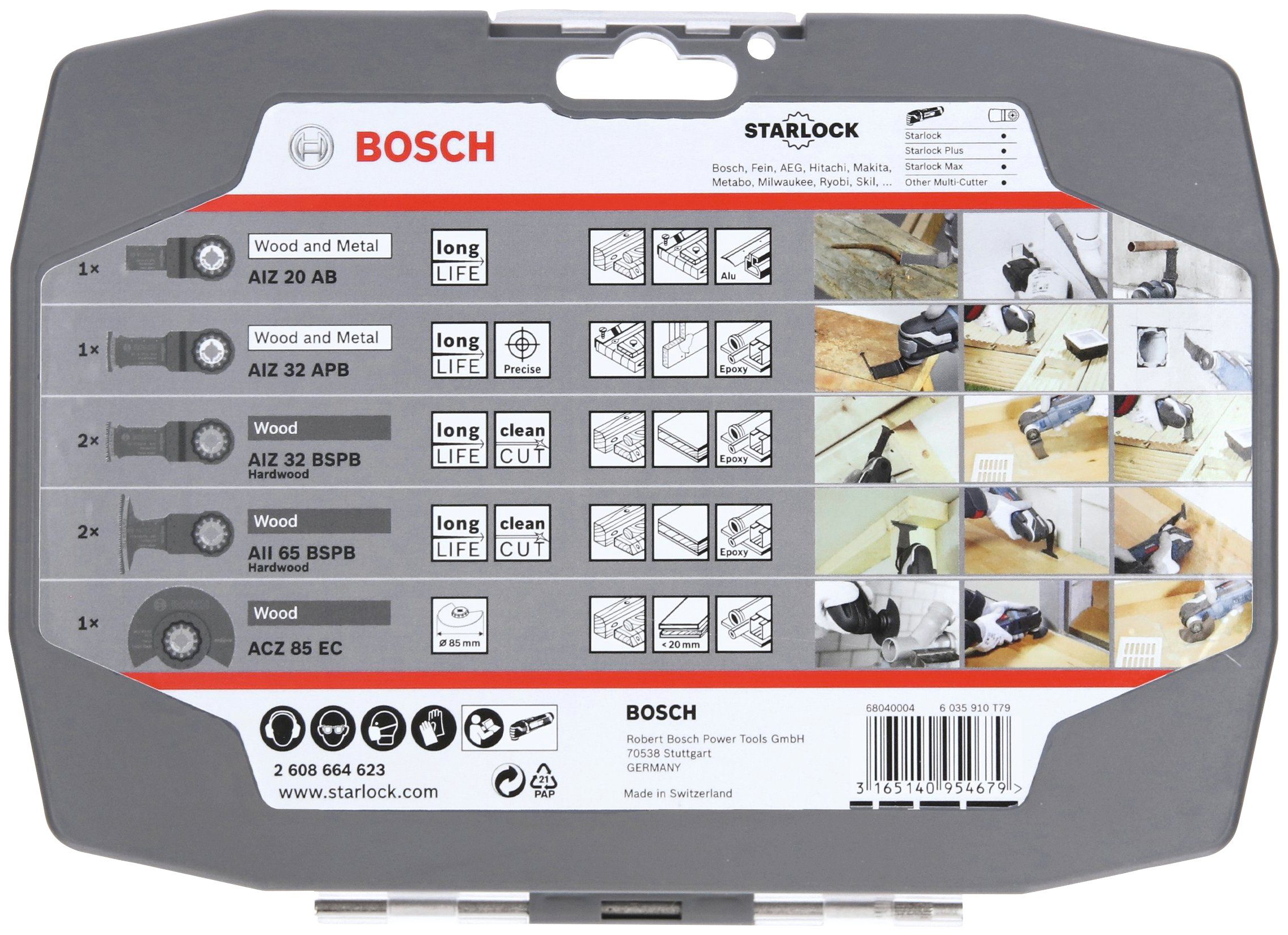 Holz, 6+1-teilig (Set, Sägeblatt 7-St) Professional für Bosch Starlock-Set