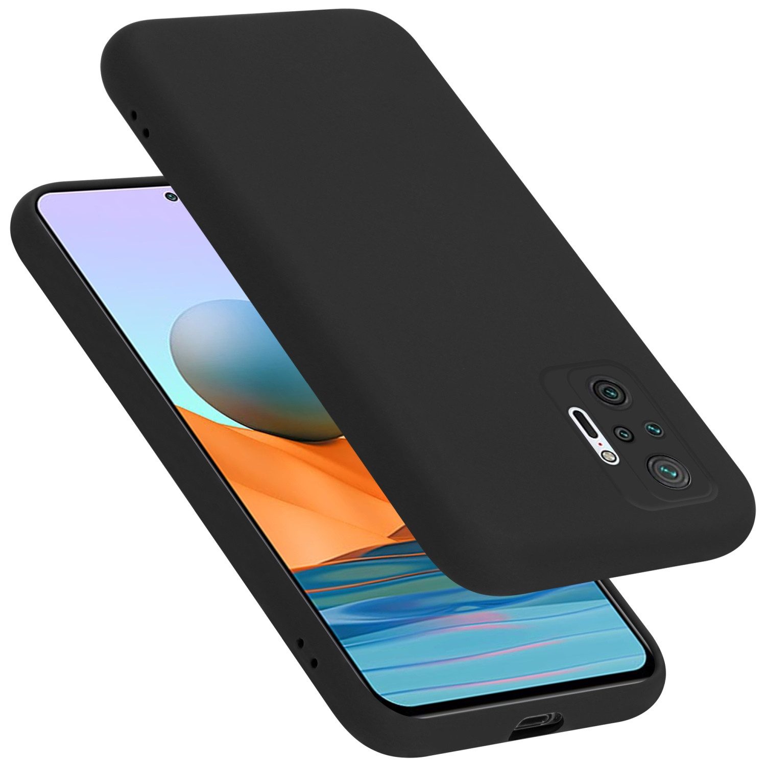 Cadorabo Handyhülle für Xiaomi RedMi NOTE 10 PRO Hülle Xiaomi RedMi NOTE 10 PRO, Flexible Hülle TPU Silikon Schutzhülle Back Cover Case