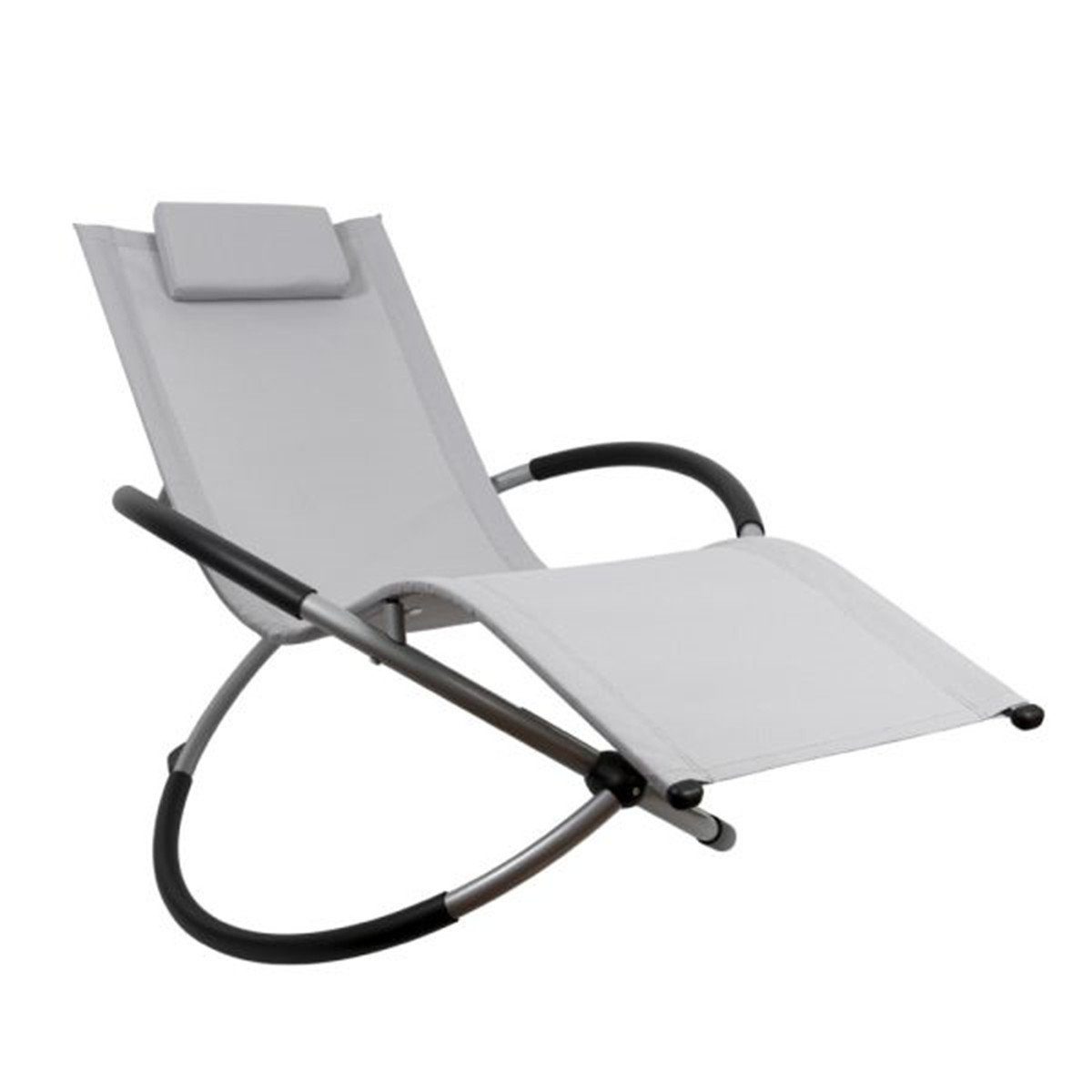 HappyHome Schalenstuhl Schwungliege mit Kopfkissen, Sonnenliege, günstig online kaufen