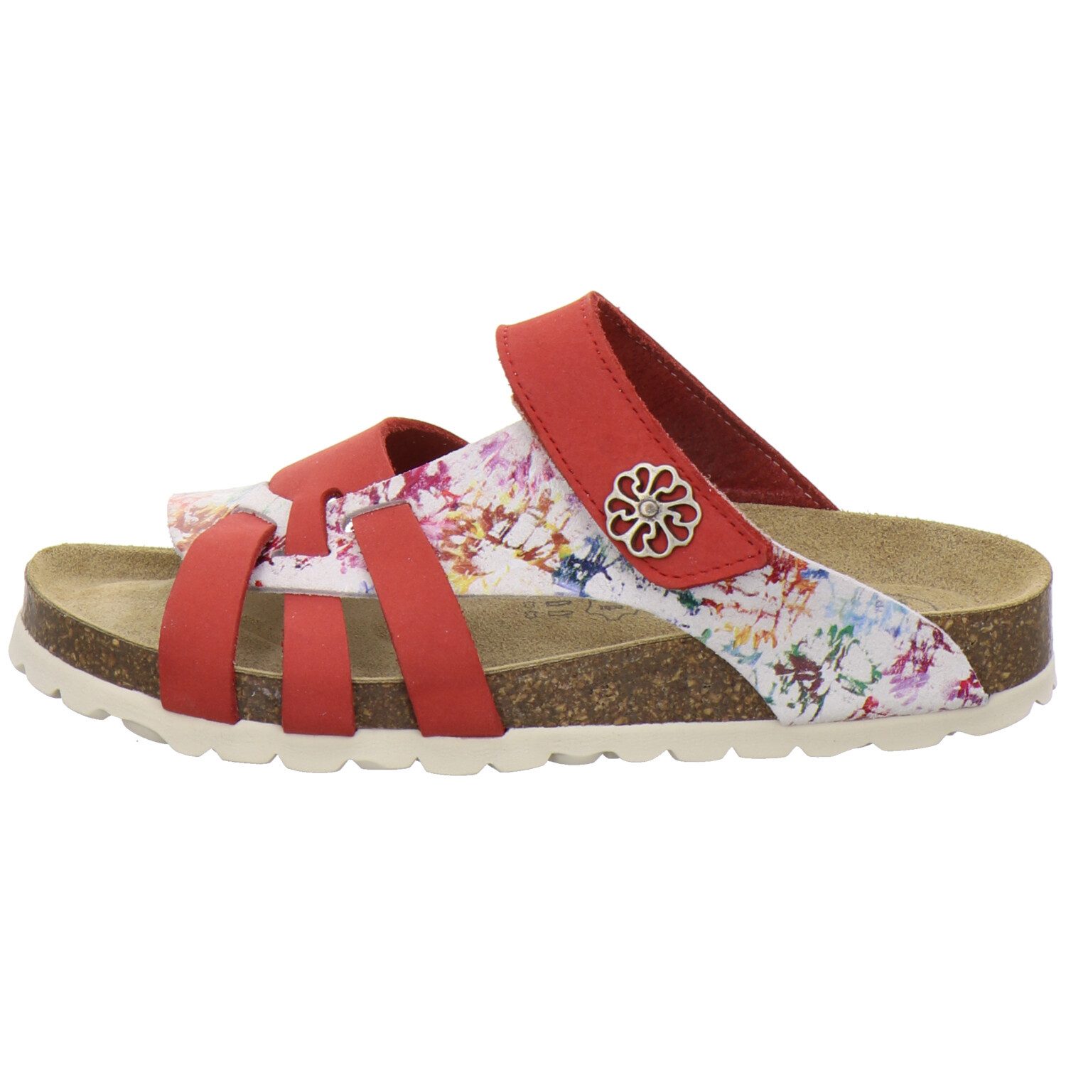AFS-Schuhe 212030 Kralle Pantolette für Damen mit Fußbett, bequeme Sandalen aus Leder
