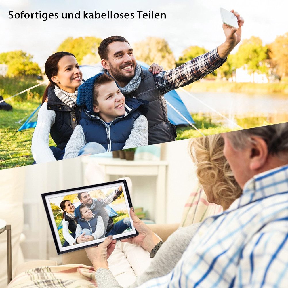 HT Elektronischer Fotorahmen 10,1 " Digitaler Bilderrahmen (1280 x 800 Pixe günstig online kaufen