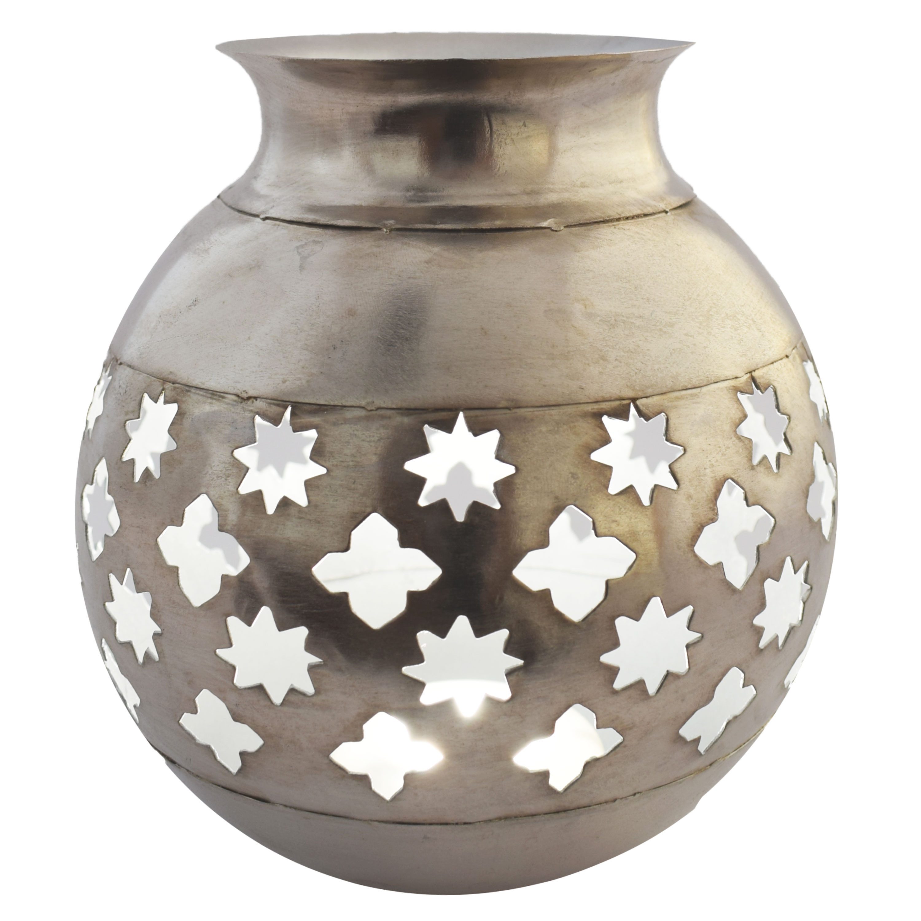 Teelichthalter Orientalisches Windlicht Laterne Arabica Silber