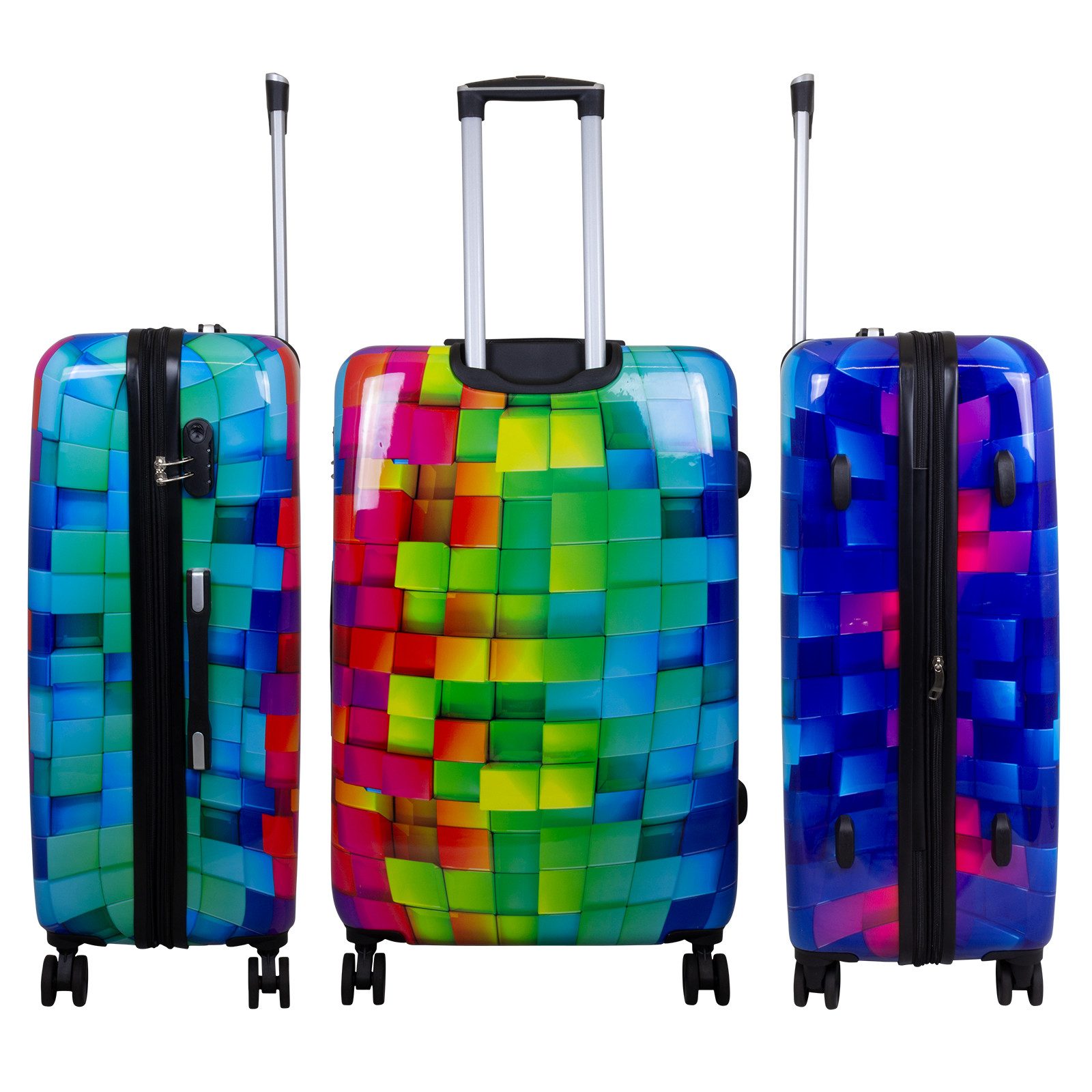 Trendyshop365 Hartschalen-Trolley Motivkoffer Mosaik mit mehrfarbigem günstig online kaufen