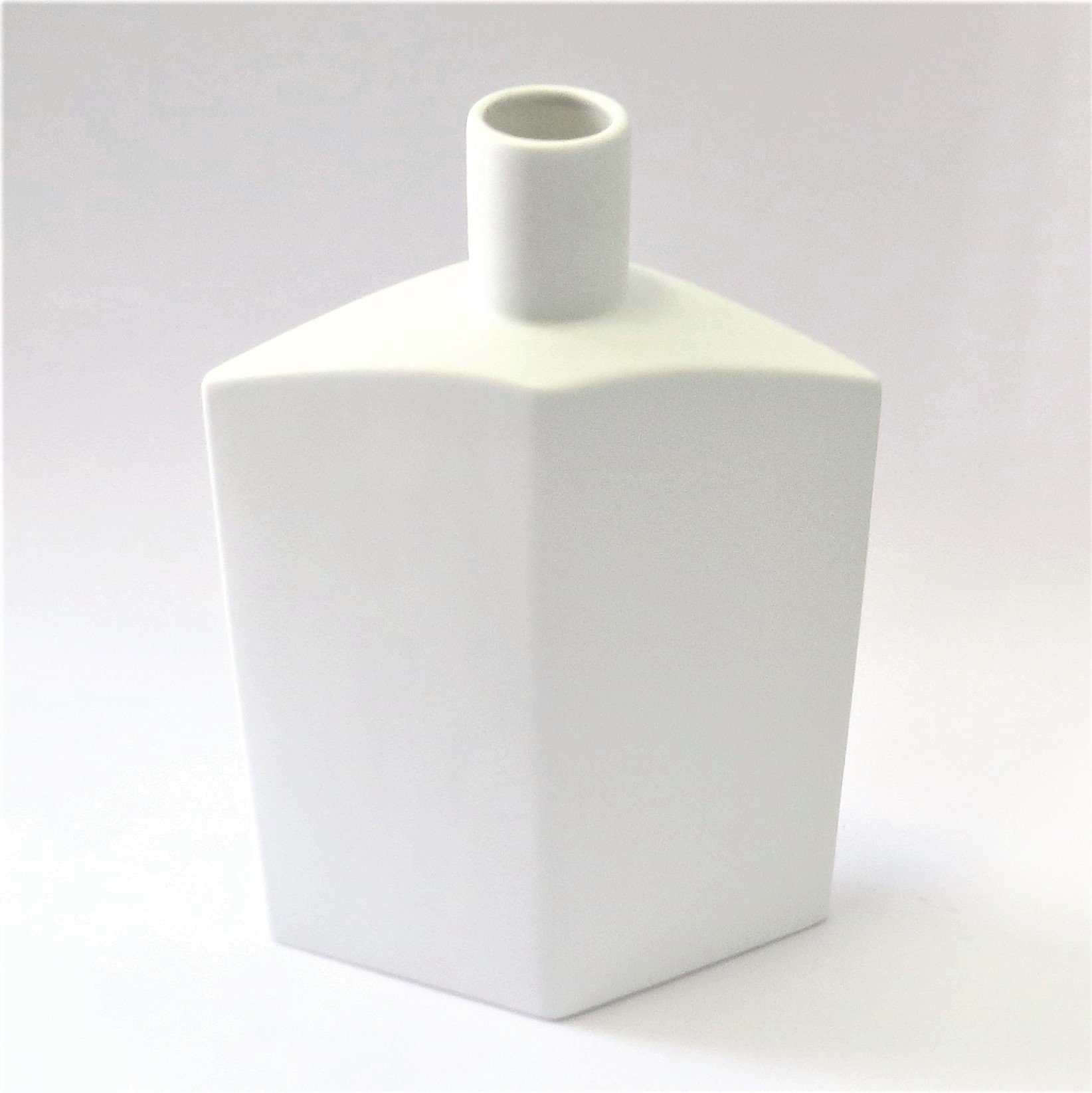 Bob Home Tischvase Vase Weiß Keramik Modernes Design Bob 43 cm Tisch Deko Asymmetrisch, Asymmetrisch