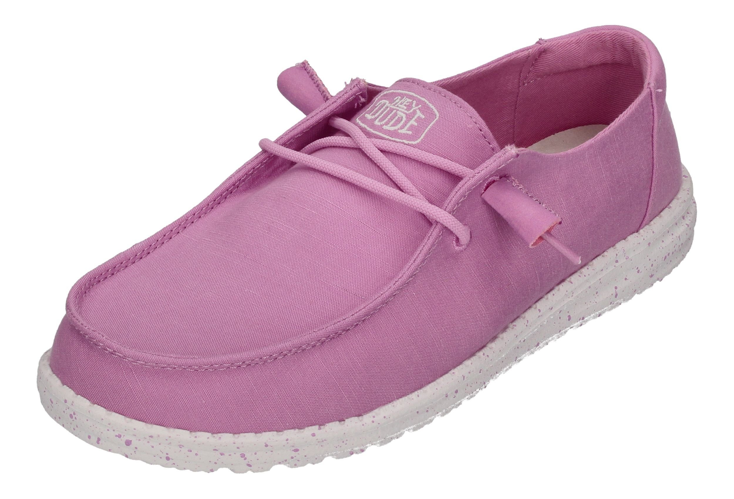 Hey Dude WENDY SLUB CANVAS Schnürschuh Violet