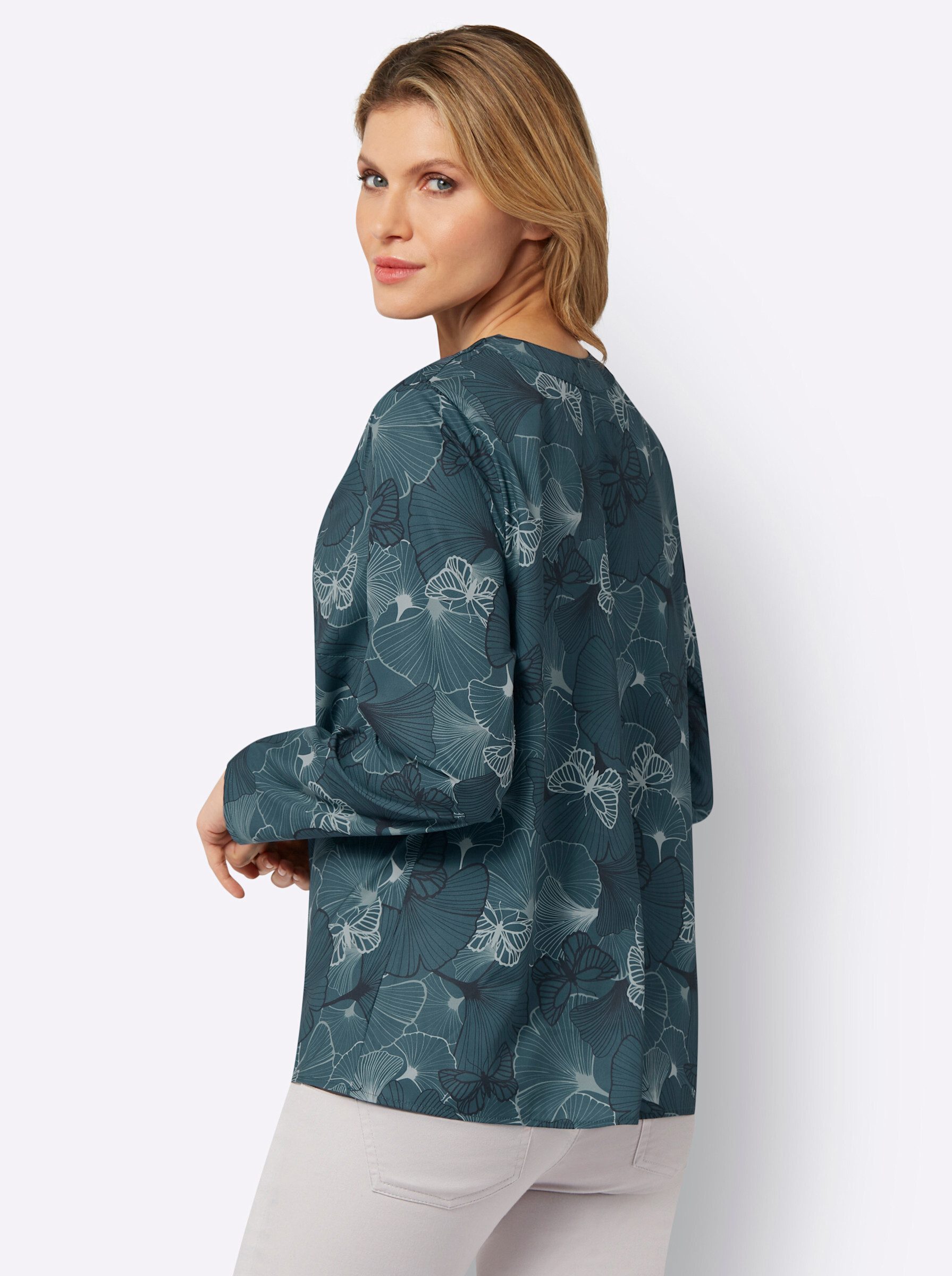 Sieh an! Klassische Bluse Schlupfbluse Langarm günstig online kaufen