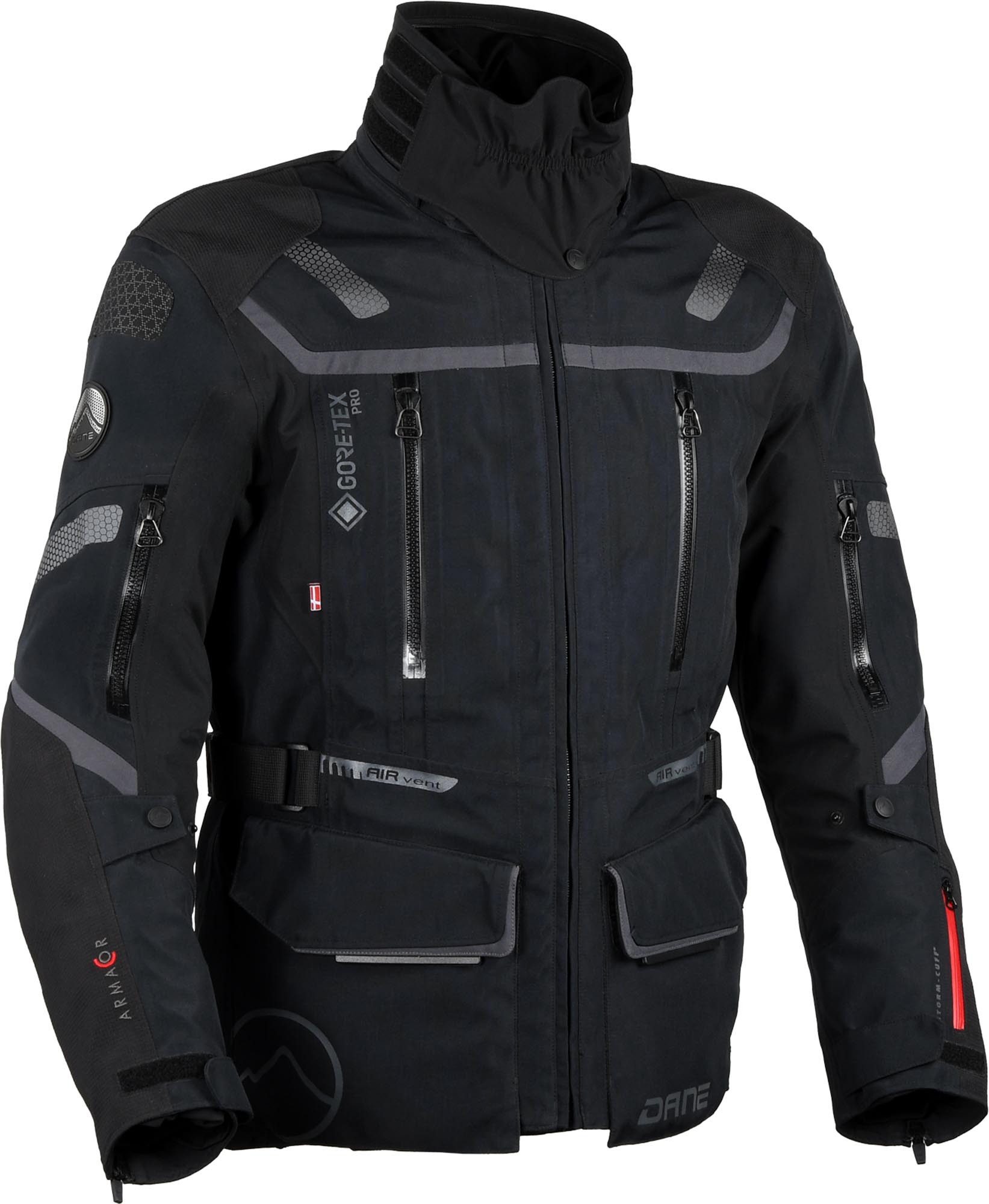 DANE Motorradjacke Nimbus 3 Gore-Tex Pro wasserdichte Motorrad Textiljacke 3-Lagen-Laminat,Rückenprotektor enthalten,Verbindungsreißverschlu