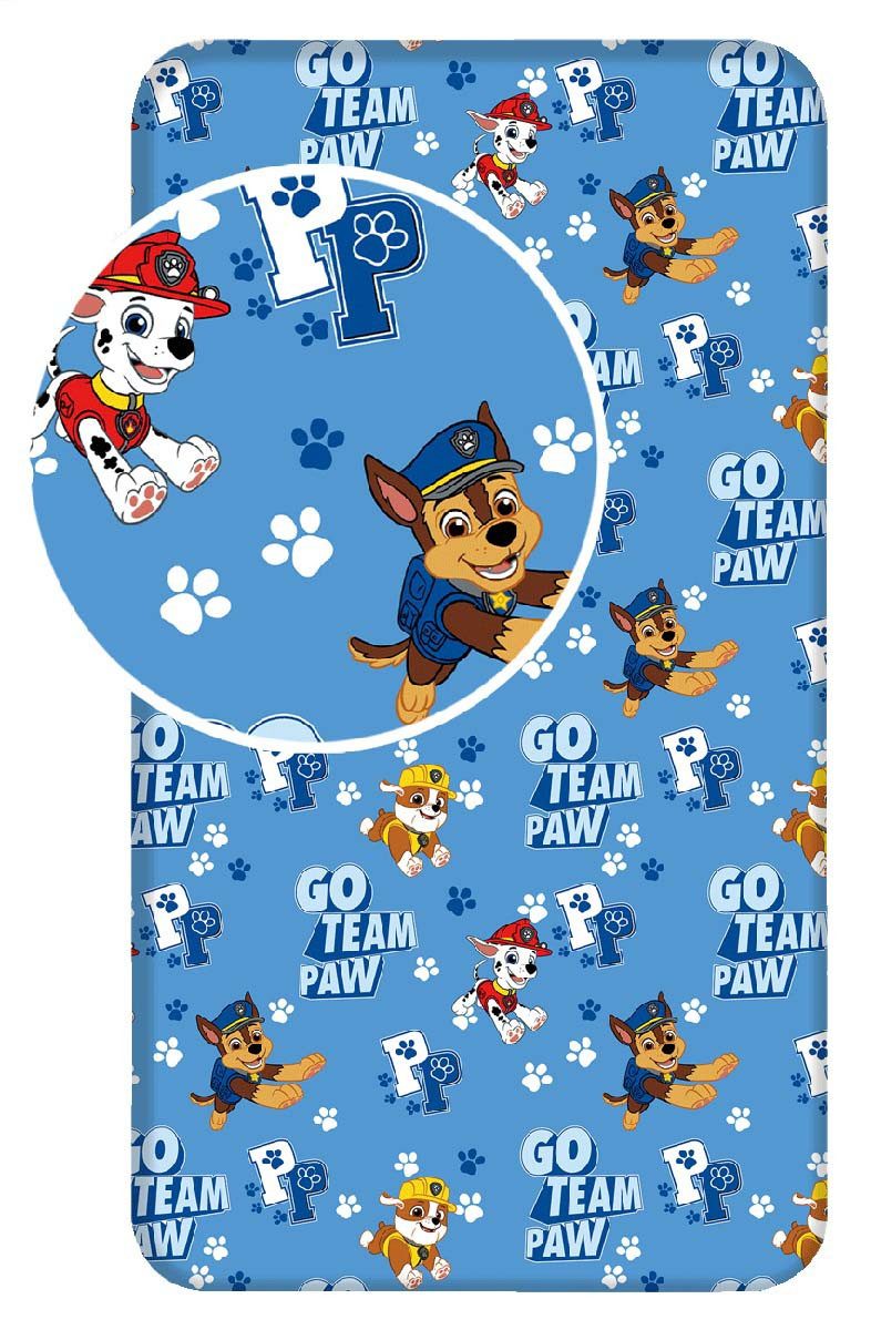 PAW PATROL Spannbettlaken Nickelodeon, Renforcé, (1 Stück) günstig online kaufen