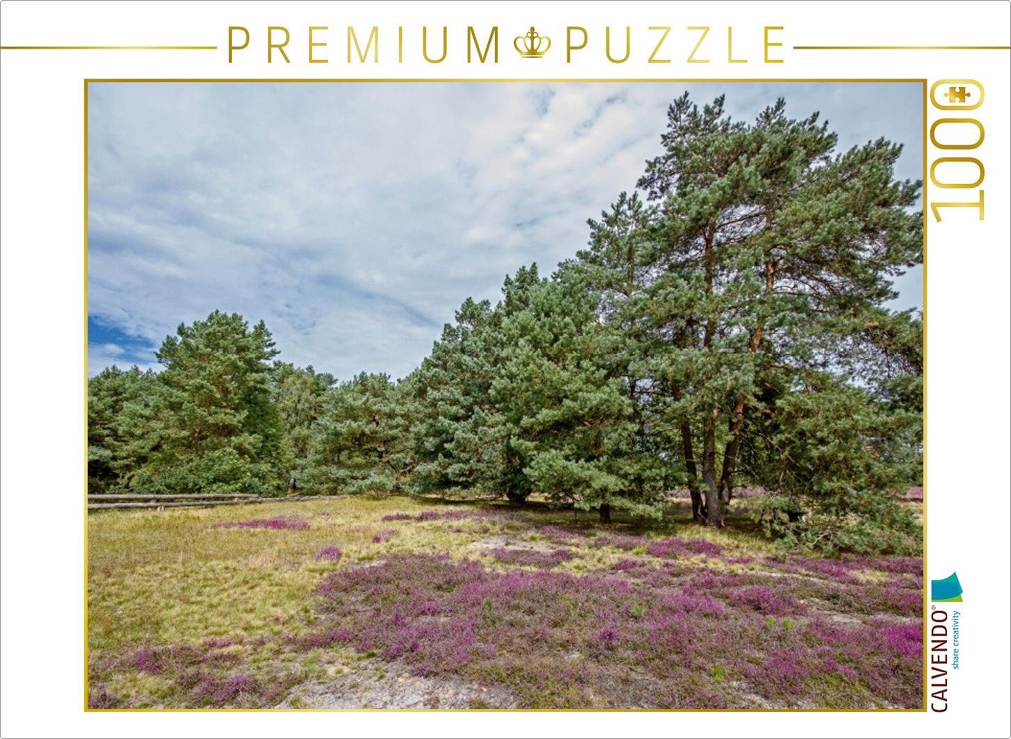CALVENDO Puzzle CALVENDO Puzzle Lüneburger Heide 1000 Teile Lege-Größe 64 x 48 cm Foto-Puzzle Bild von Thomas Leonhardy, 1000 Puzzleteile