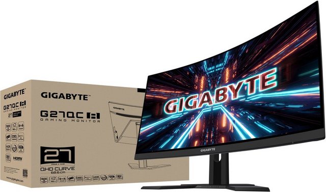 Gigabyte G27QC A Gaming Monitor (68,5 cm 27 , 2560 x 1440 Pixel, QHD, 1 ms Reaktionszeit, 165 Hz, VA LED)  - Onlineshop OTTO