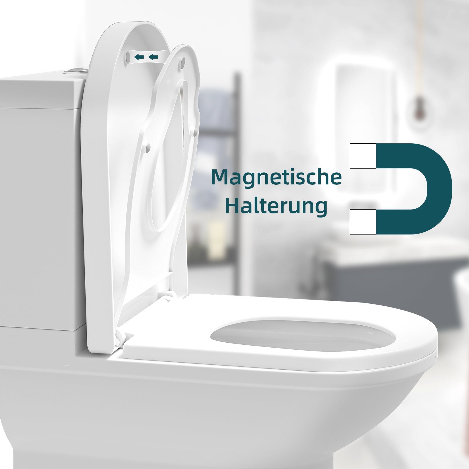 Woltu WC-Sitz (1-St), mit Kindersitz, Familie günstig online kaufen