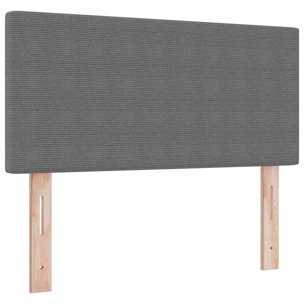 vidaXL Bett Kopfteil Hellgrau 100 cm Cordstoff (1-tlg)