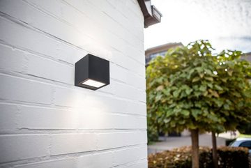 LUTEC LED Außen-Wandleuchte GEMINI, LED fest integriert
