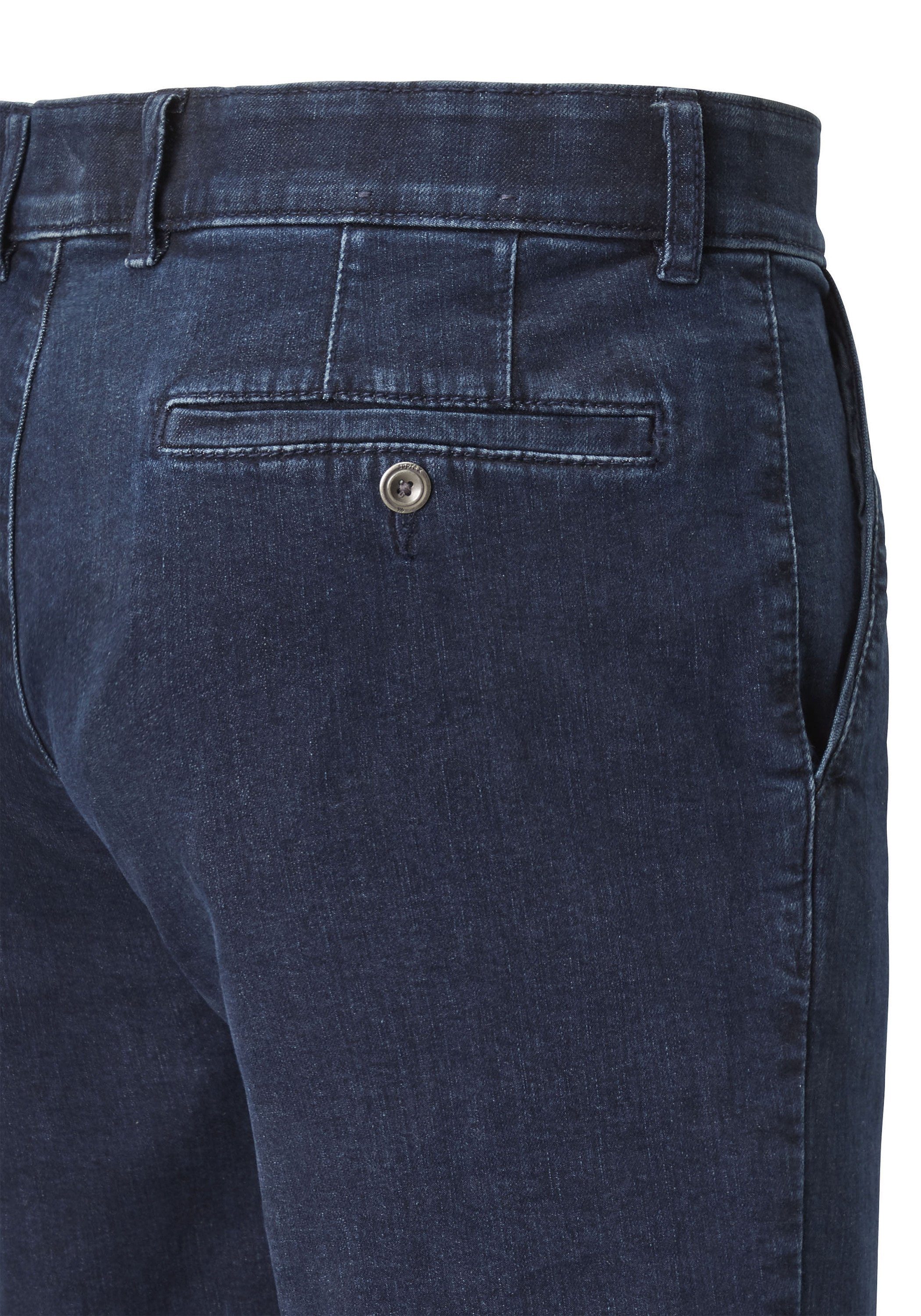Jeans Regular-fit-Jeans black Sicherheitstasche Komfort-Dehnbund und blue mit / Suprax