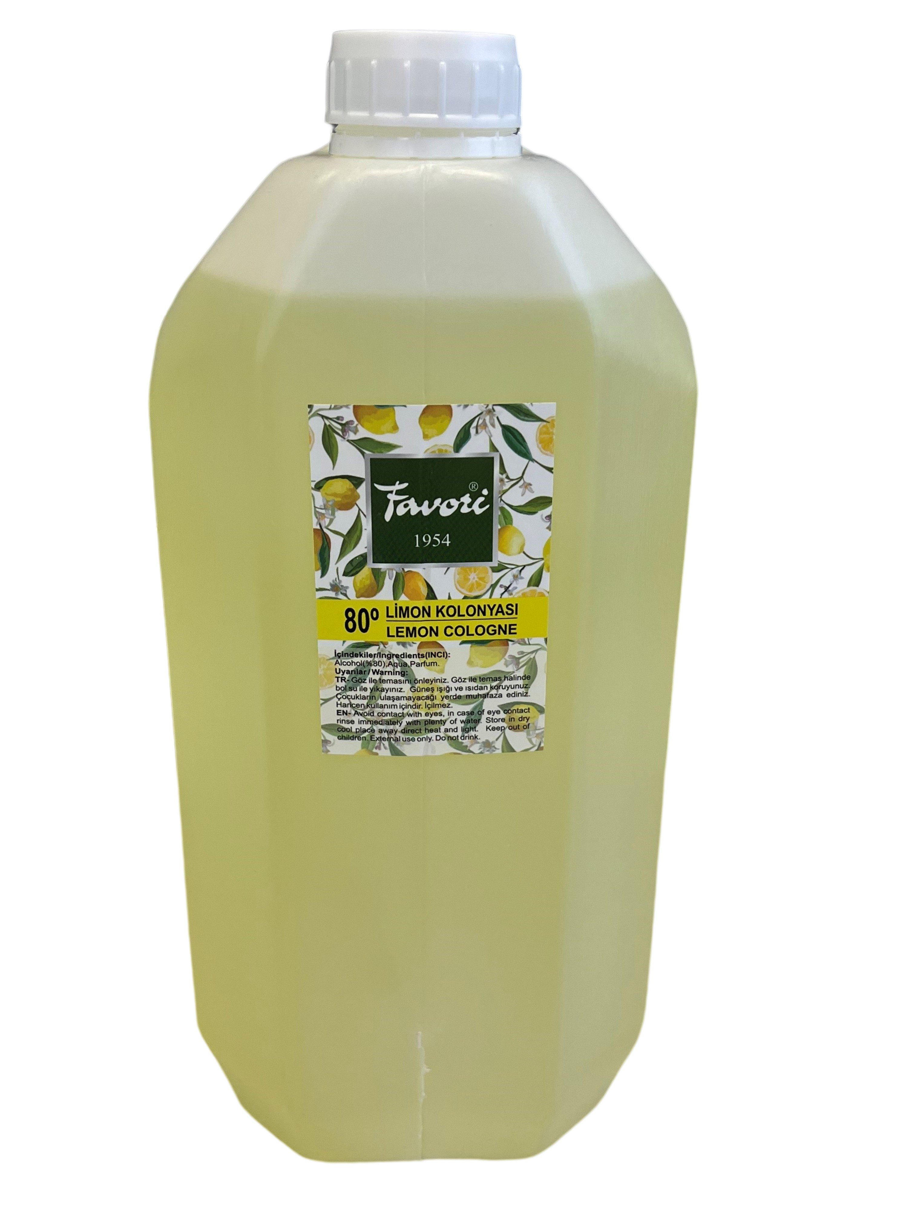 Uzman Eau de Cologne Kolonya 80° Limon kolonyasi Cologne 5L Zitronen Duftwasser Aftershave