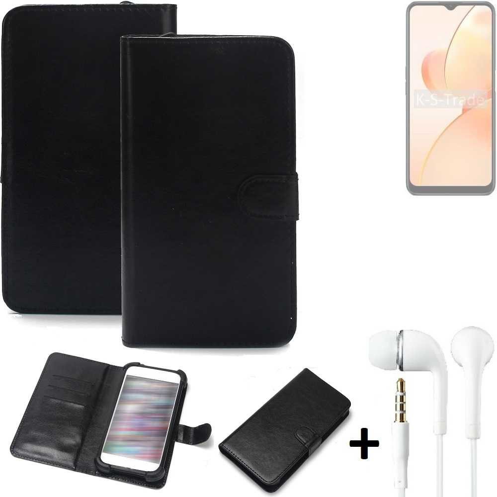 K-S-Trade Handyhülle für Realme C31, Wallet Case Handyhülle Schutzhülle Flip cover Flipstyle Tasche