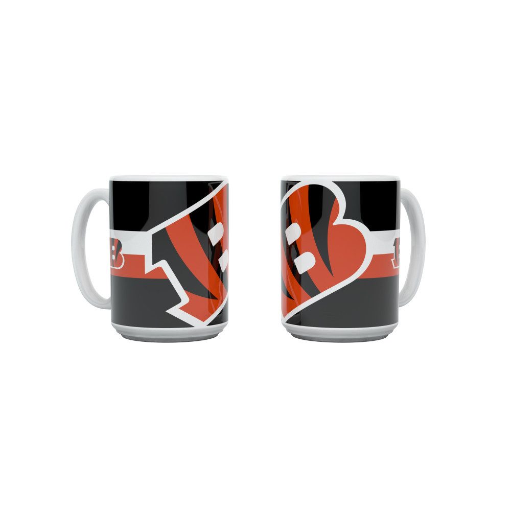 Cincinnati Bengals Becher Cincinnati Bengals Tasse "Triple Logo ", Keramik