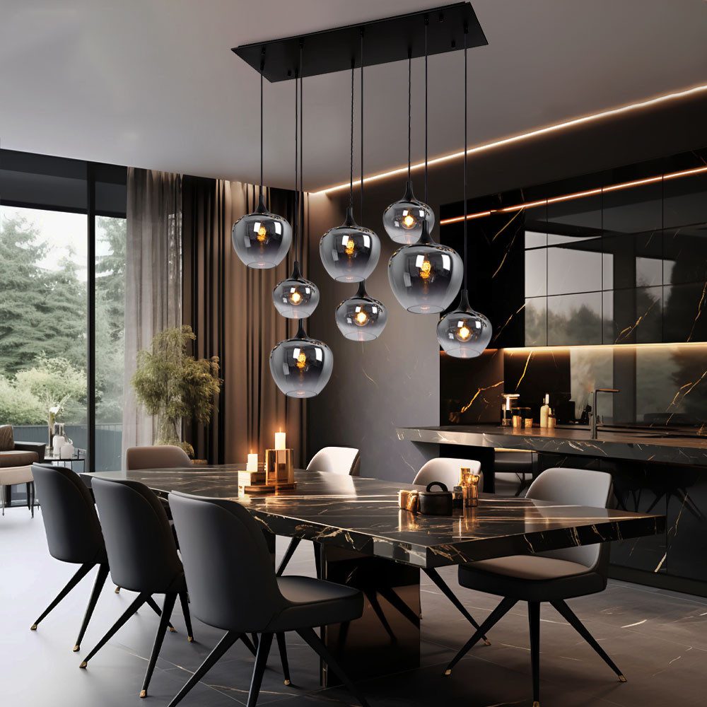 GLOBO LIGHTING Hängeleuchte, Leuchtmittel nicht inklusive, Hängeleuchte Pendellampe Wohnzimmer Pendelleuchte