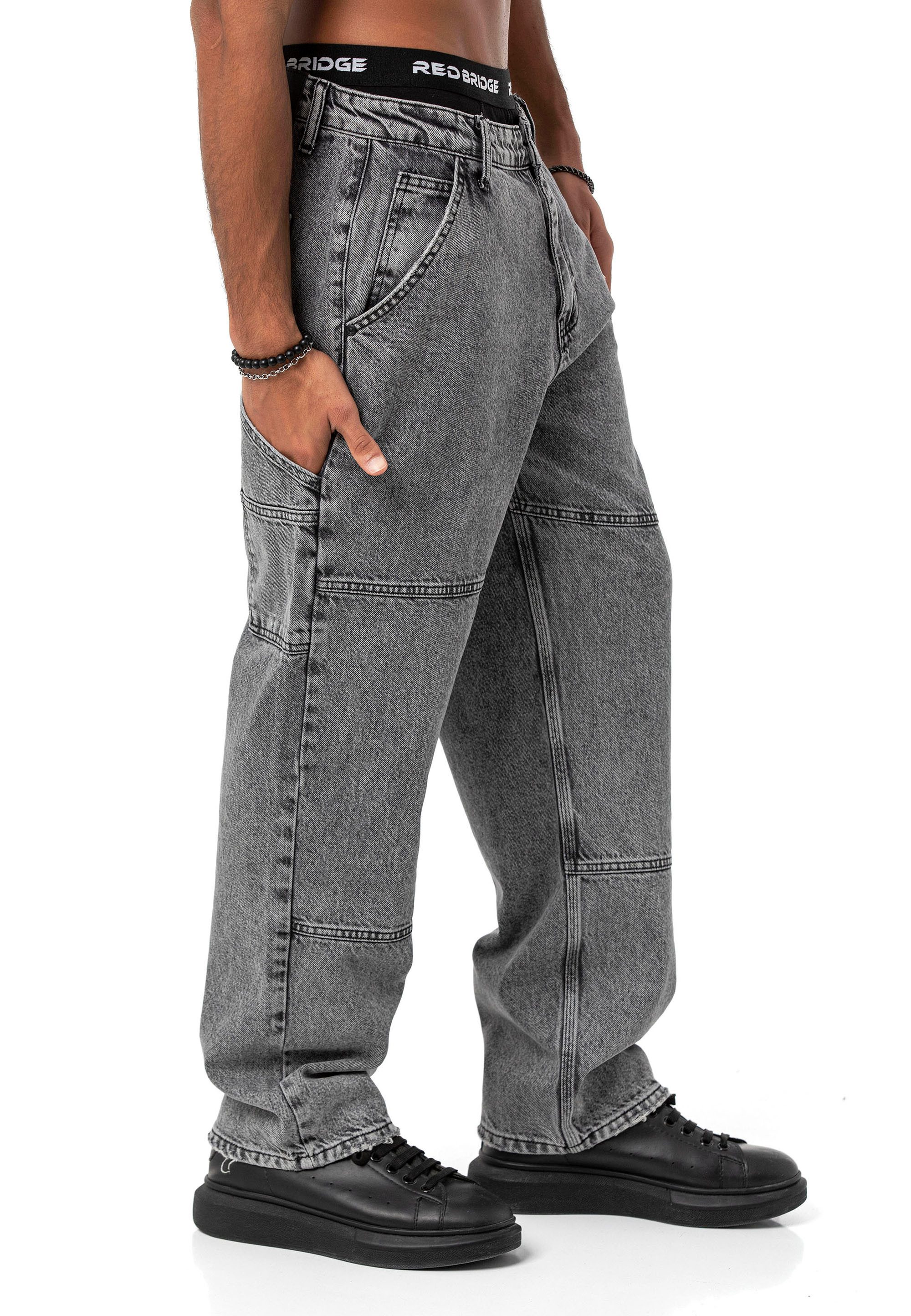 RedBridge Weite Jeans Red Bridge Herren Baggy Jeans Hose Denim Pants 5-Pocket-Style