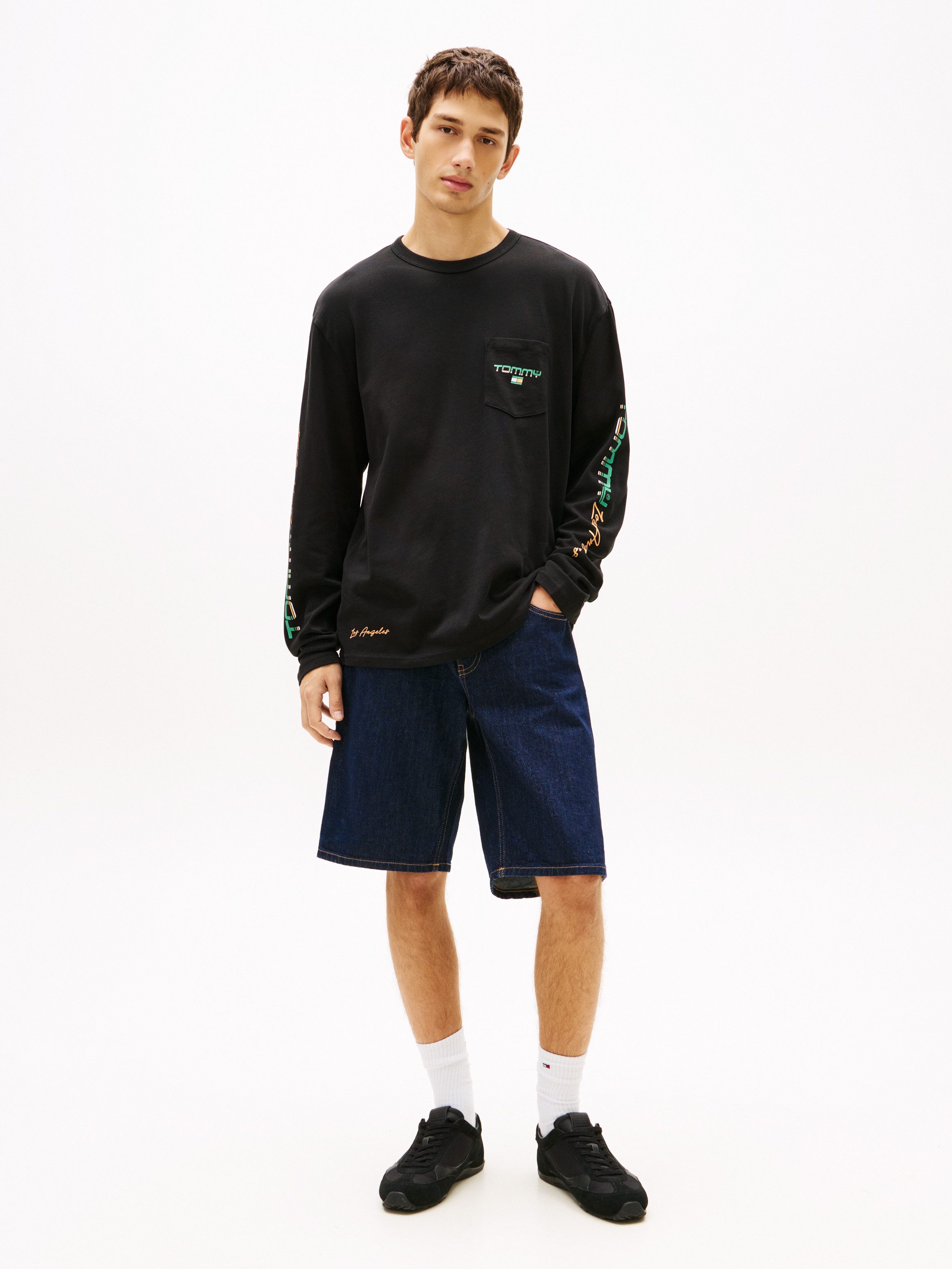 Tommy Jeans Langarmshirt RELAXED FIT mit Print