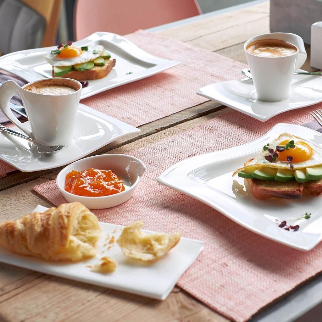 Villeroy & Boch Kaffeeservice NewWave Kaffee Set 12er Set (12-tlg), 4 Personen, Porzellan