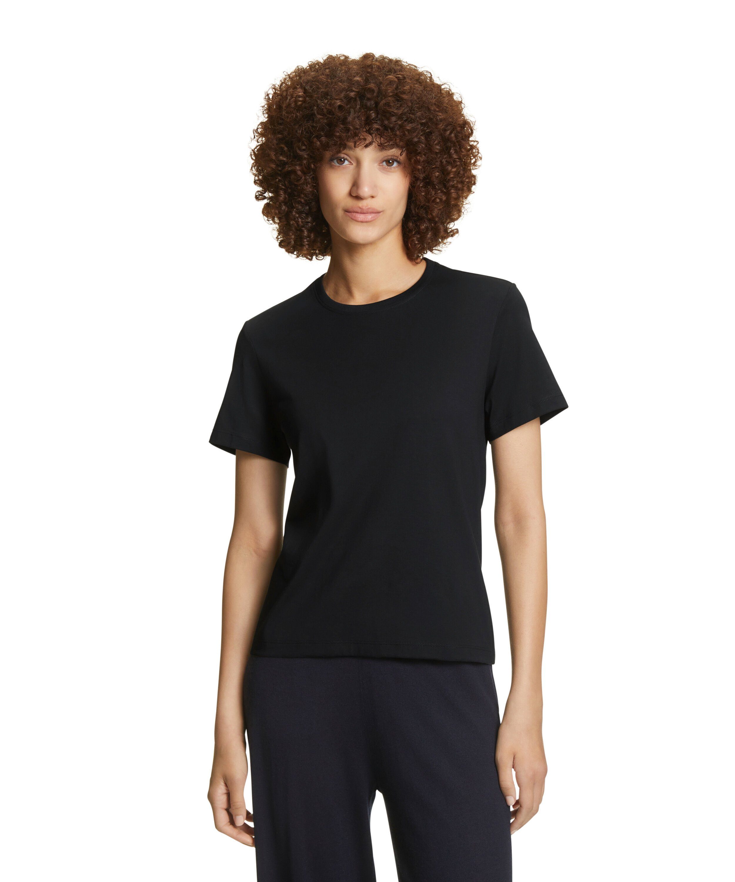 FALKE T-Shirt (1-tlg) aus hochwertiger Pima-Baumwolle black (3000)