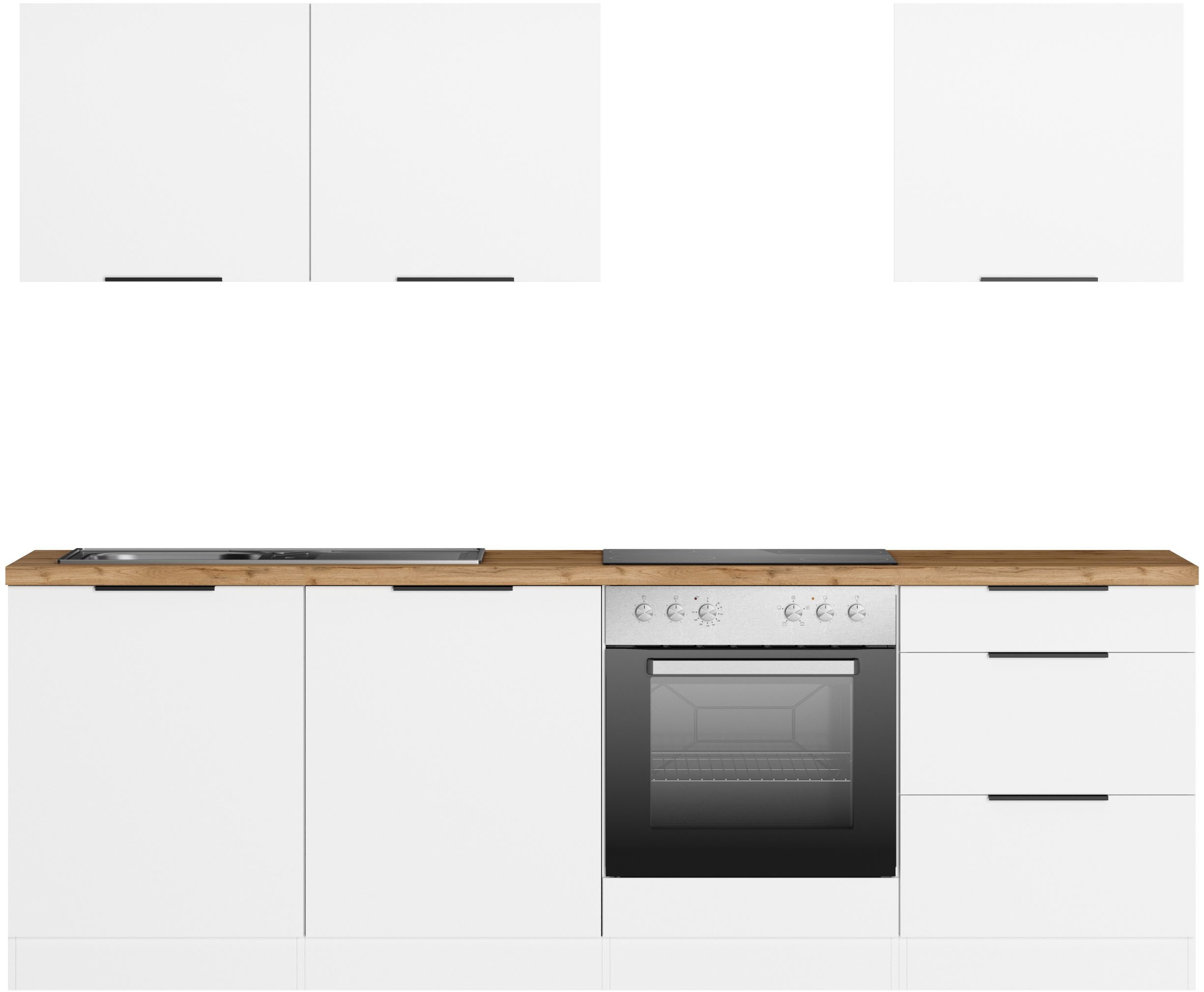 KOCHSTATION Küchenzeile KS-Lagos2, Breite 240 cm, wahlweise mit E-Geräten, günstig online kaufen