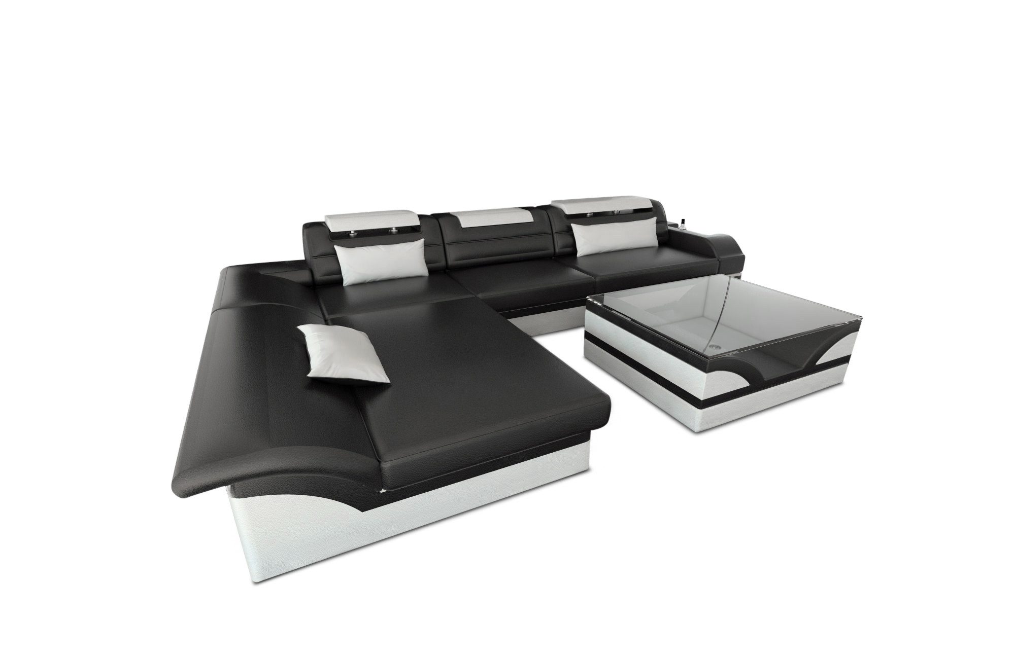 Sofa Dreams Ecksofa Couch Leder Sofa günstig online kaufen